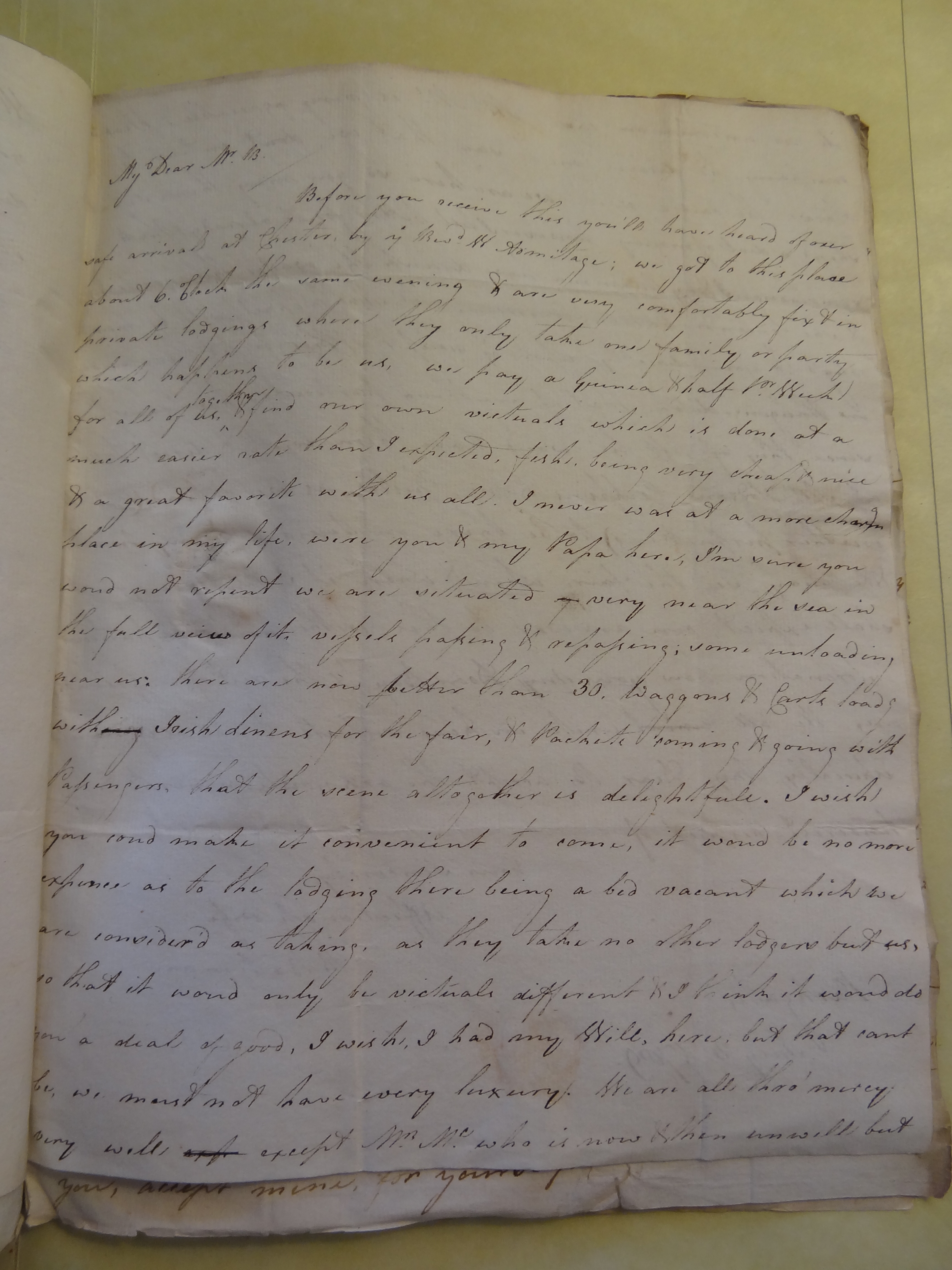 Image #1 of letter: Rebekah Bateman to Thomas Bateman, 3 July 1789