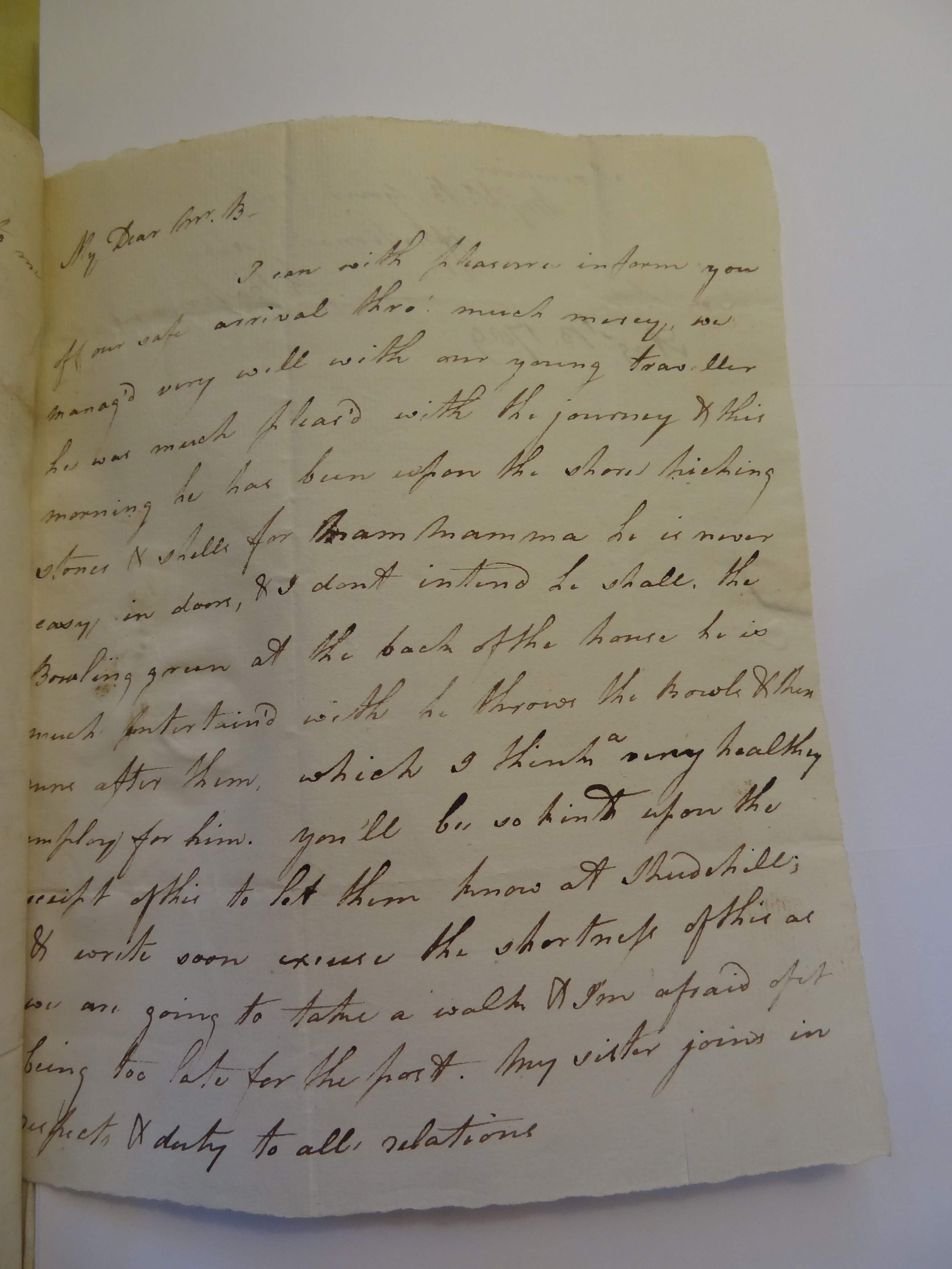 Image #1 of letter: Rebekah Bateman to Thomas Bateman, 13 August 1789