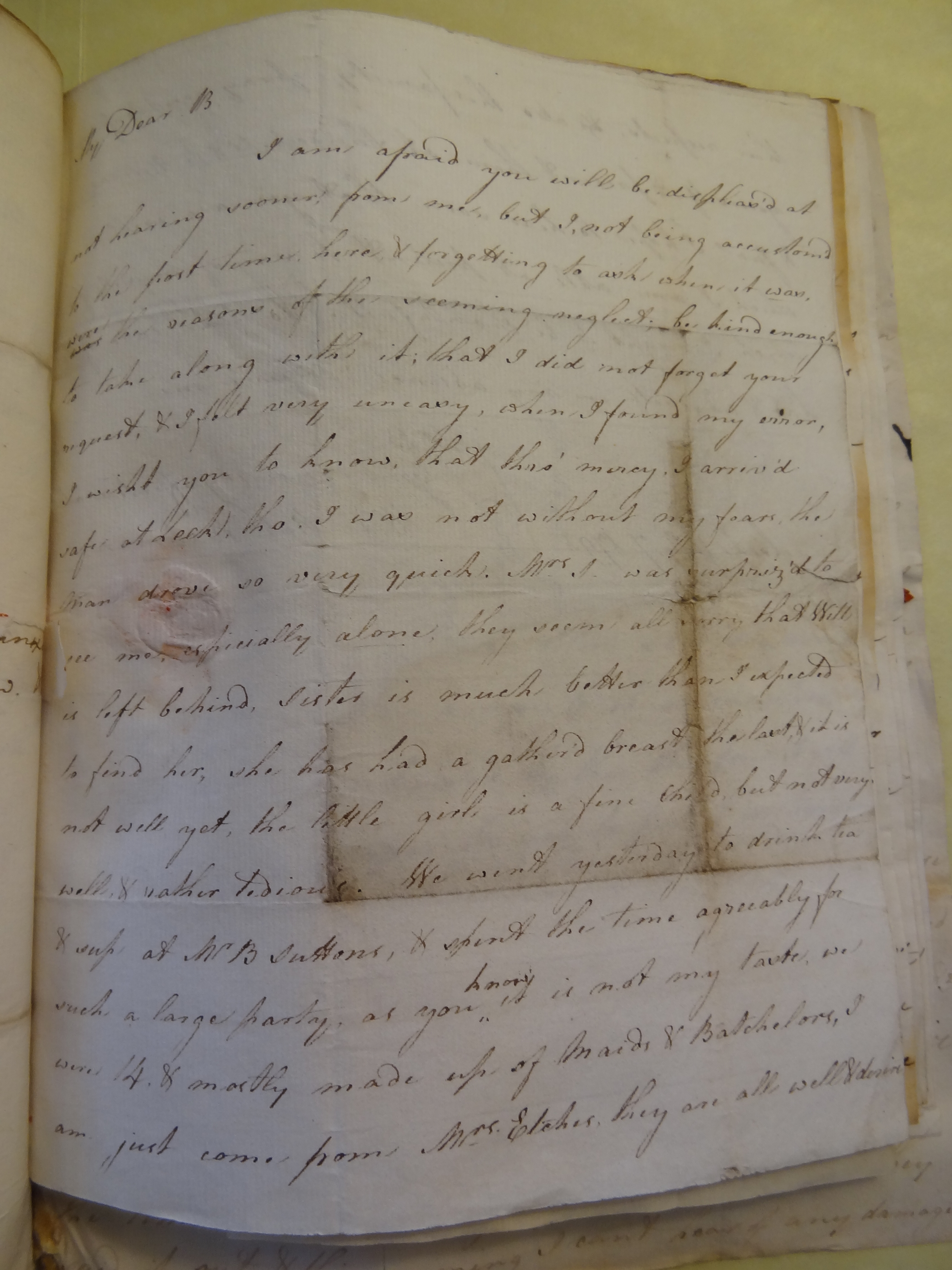Image #1 of letter: Rebekah Bateman to Thomas Bateman, 7 July 1791