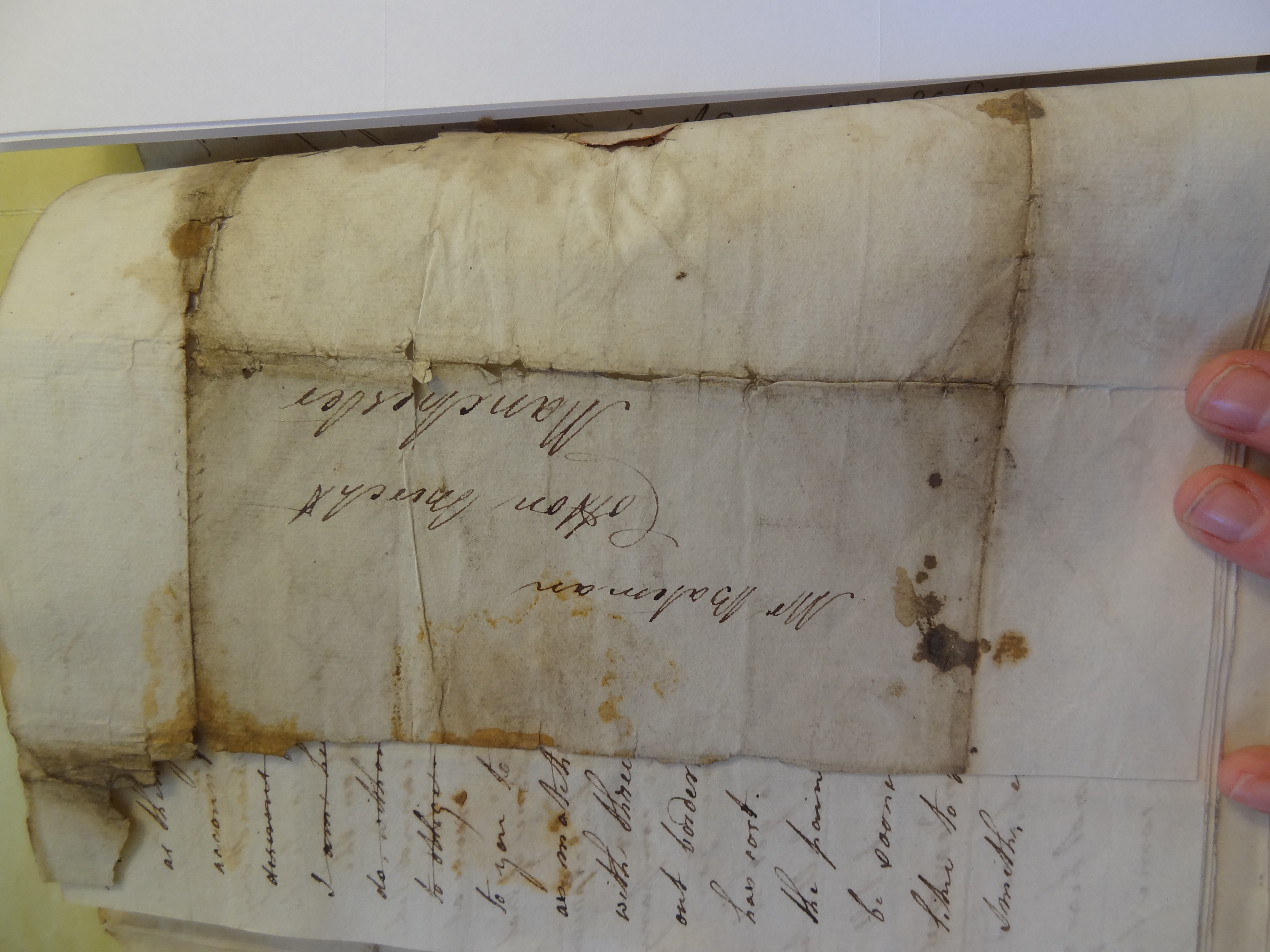 Image #4 of letter: Rebekah Bateman to Thomas Bateman, 10 July 1791