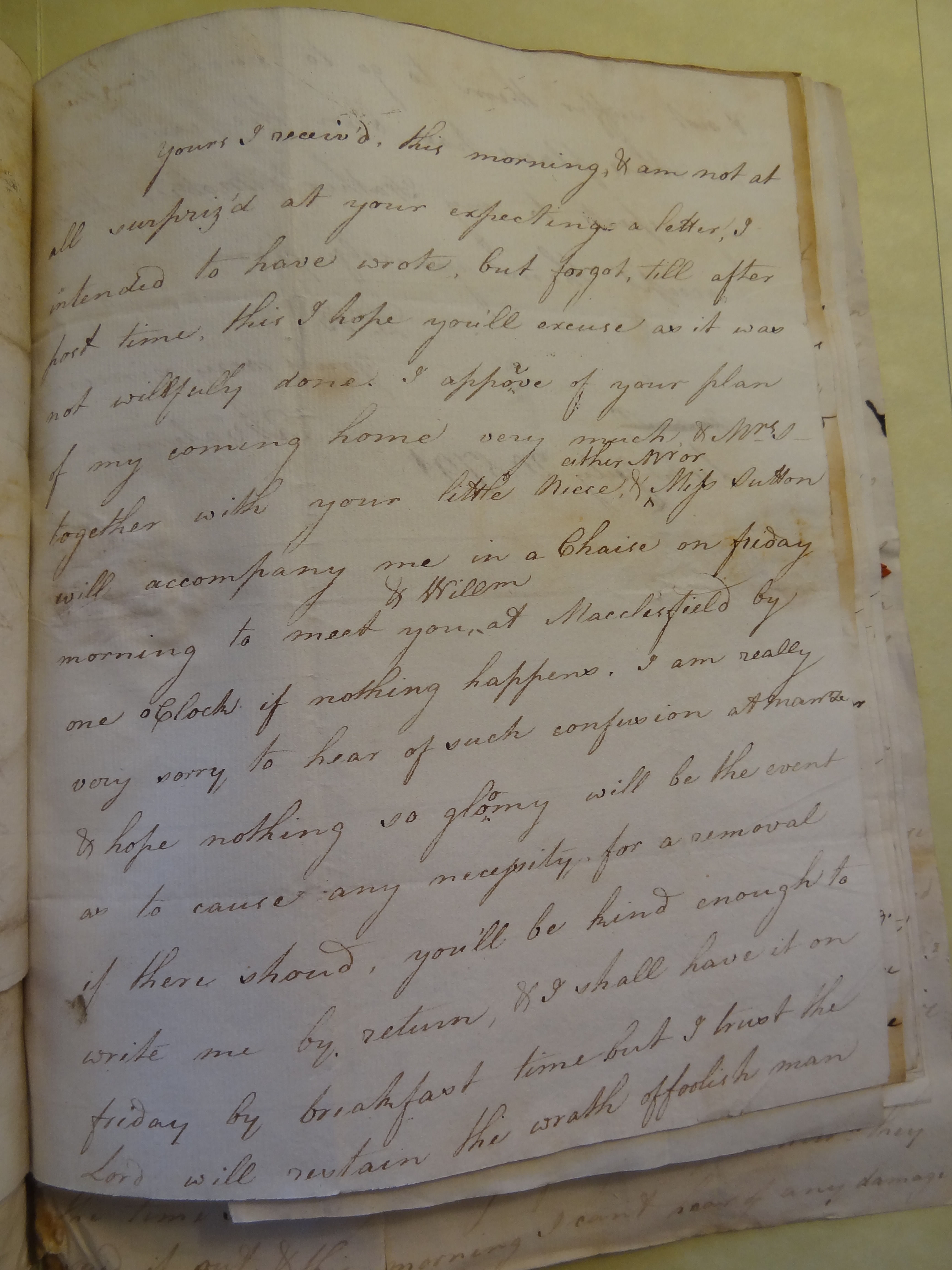 Image #1 of letter: Rebekah Bateman to Thomas Bateman, 20 July 1791