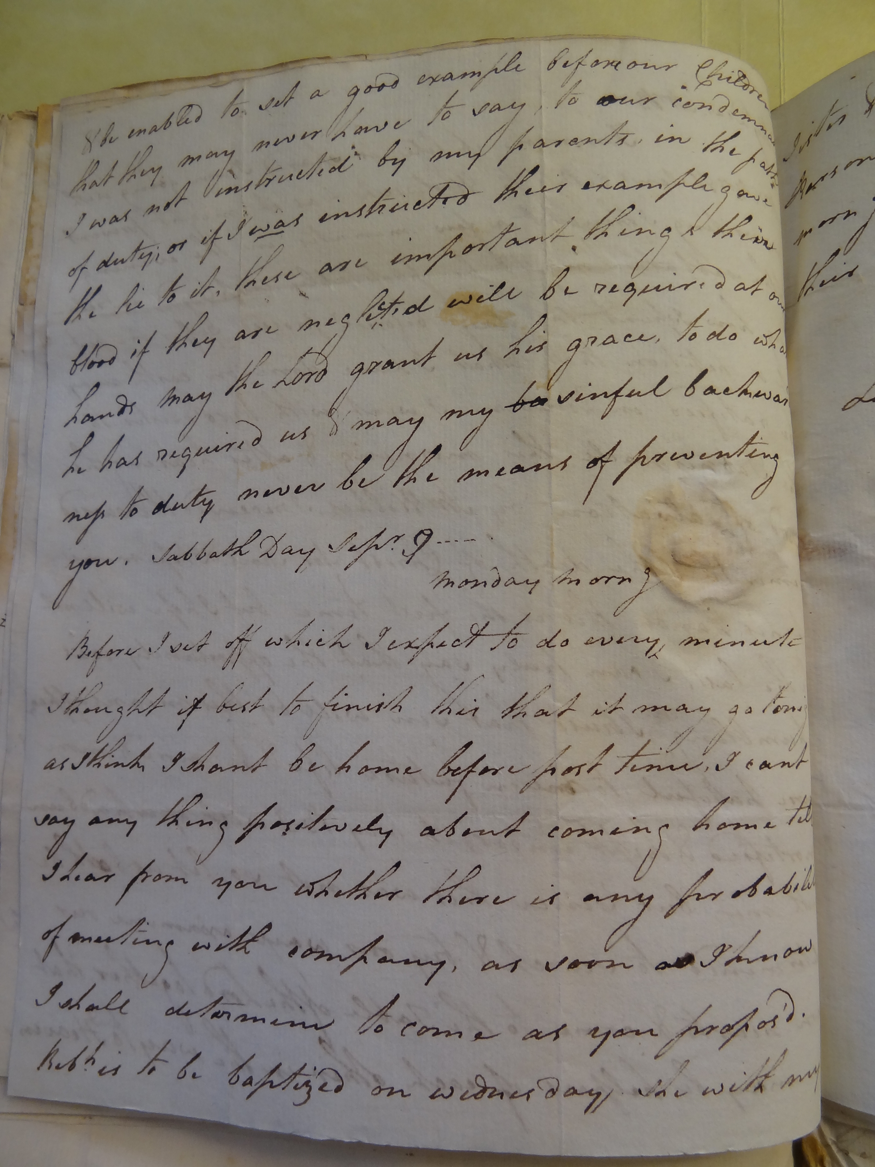 Image #2 of letter: Rebekah Bateman to Thomas Bateman, 10 September 1792