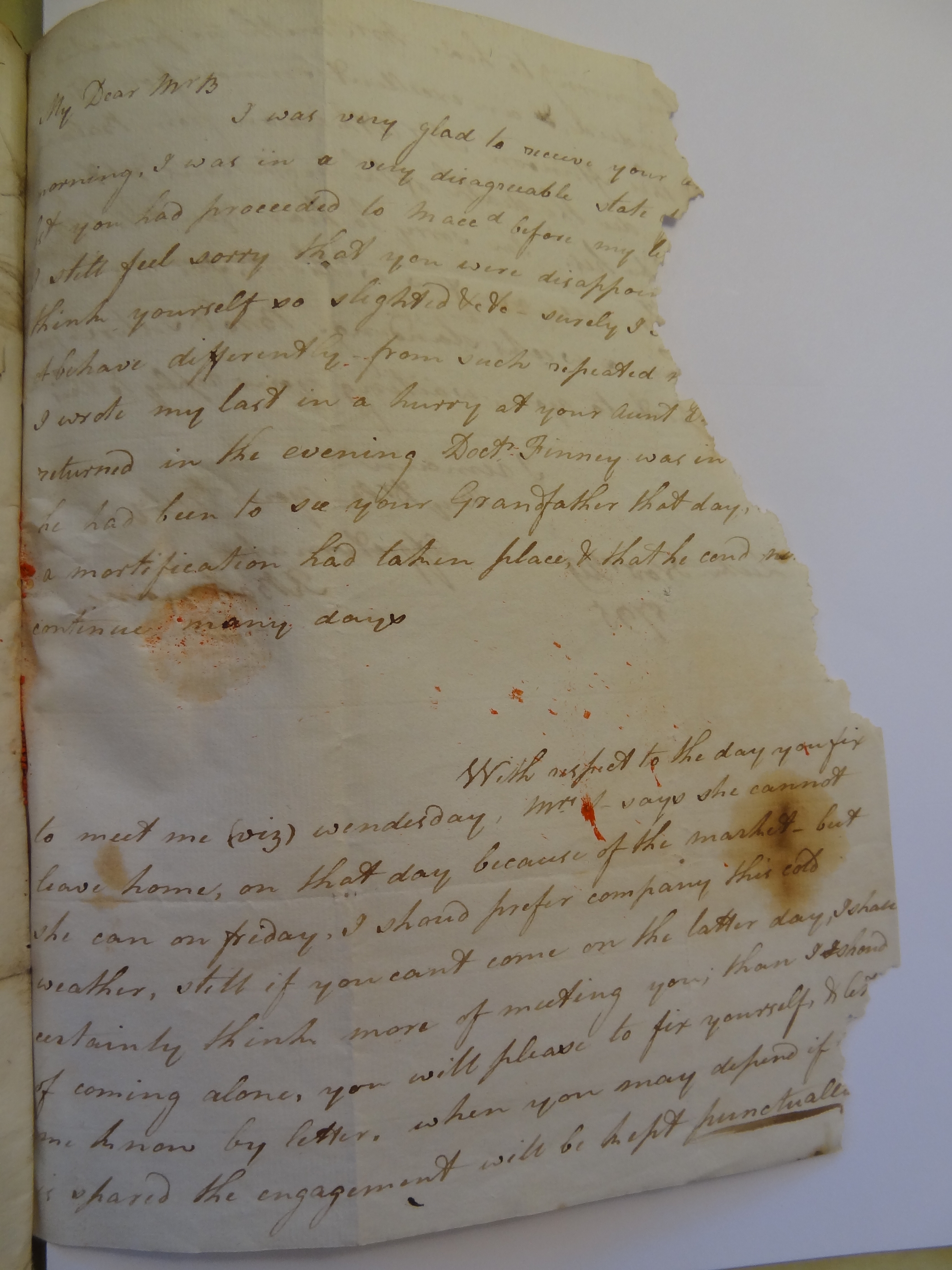Image #1 of letter: Rebekah Bateman to Thomas Bateman, 29 November 1795