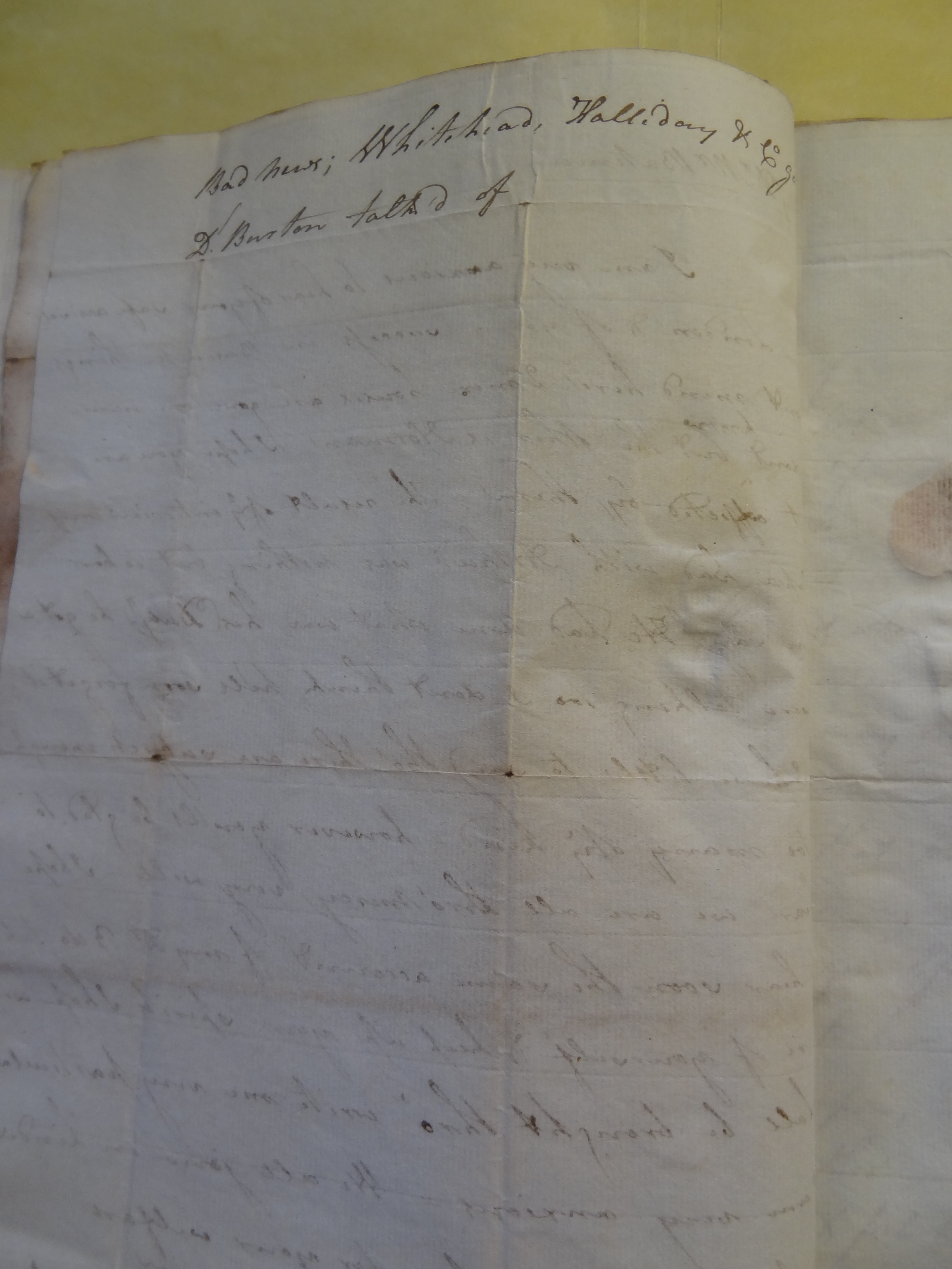 Image #2 of letter: Rebekah Bateman to Thomas Bateman, undated