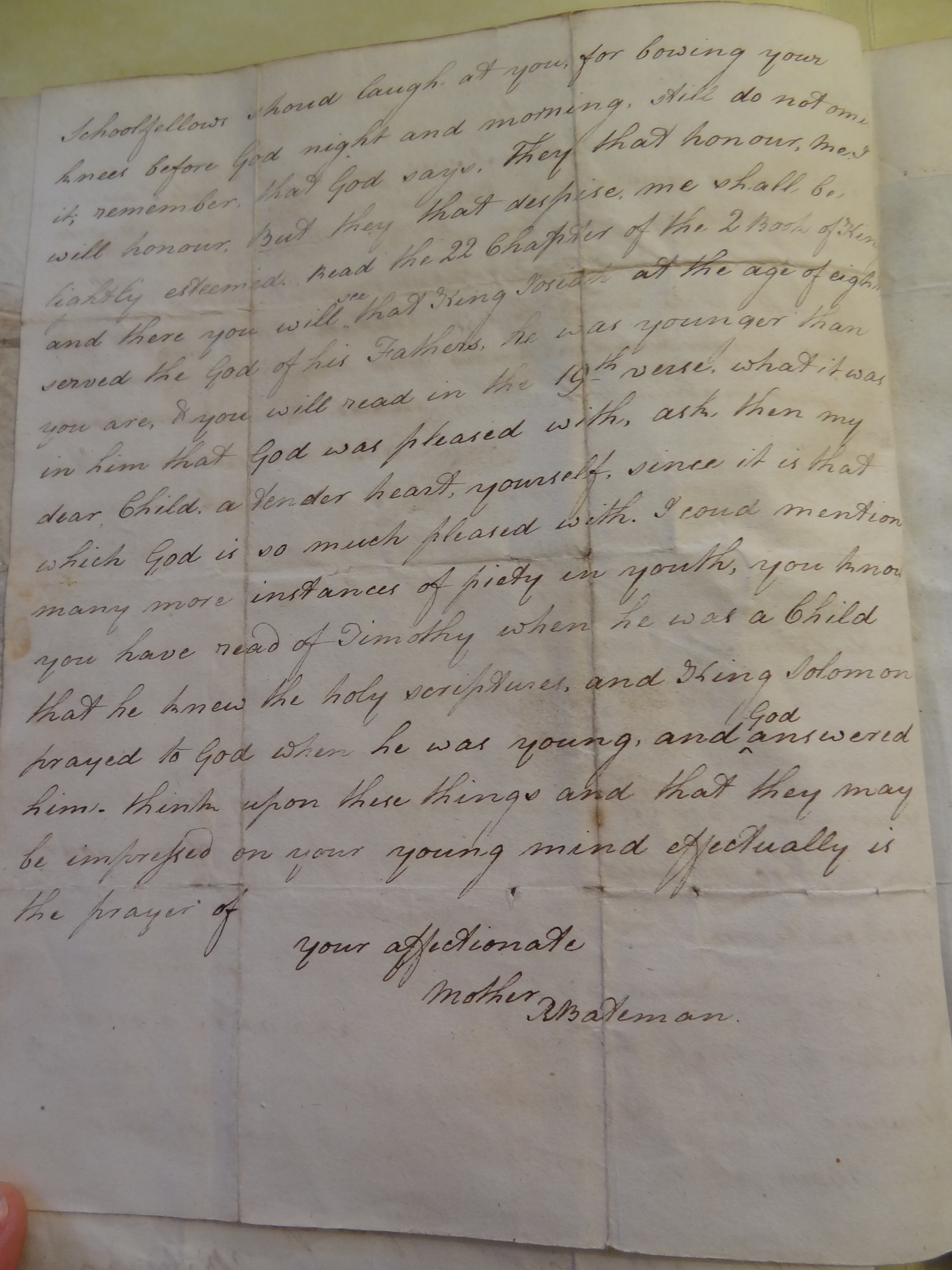 Image #2 of letter: Rebecca Bateman to William Bateman, 24 March 1797