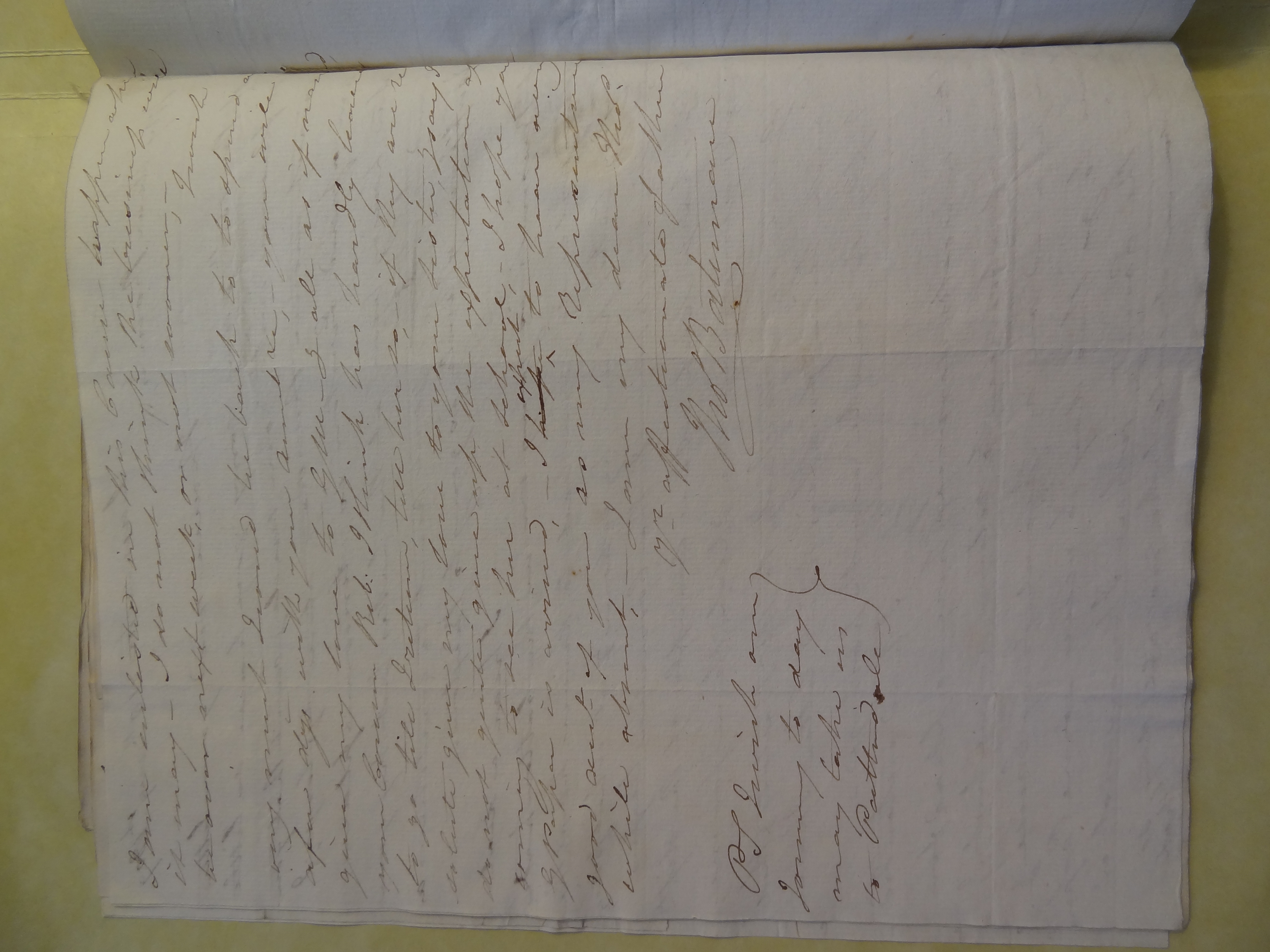 Image #2 of letter: Thomas Bateman (senior) to Thomas Bateman (junior), 18 August 1809