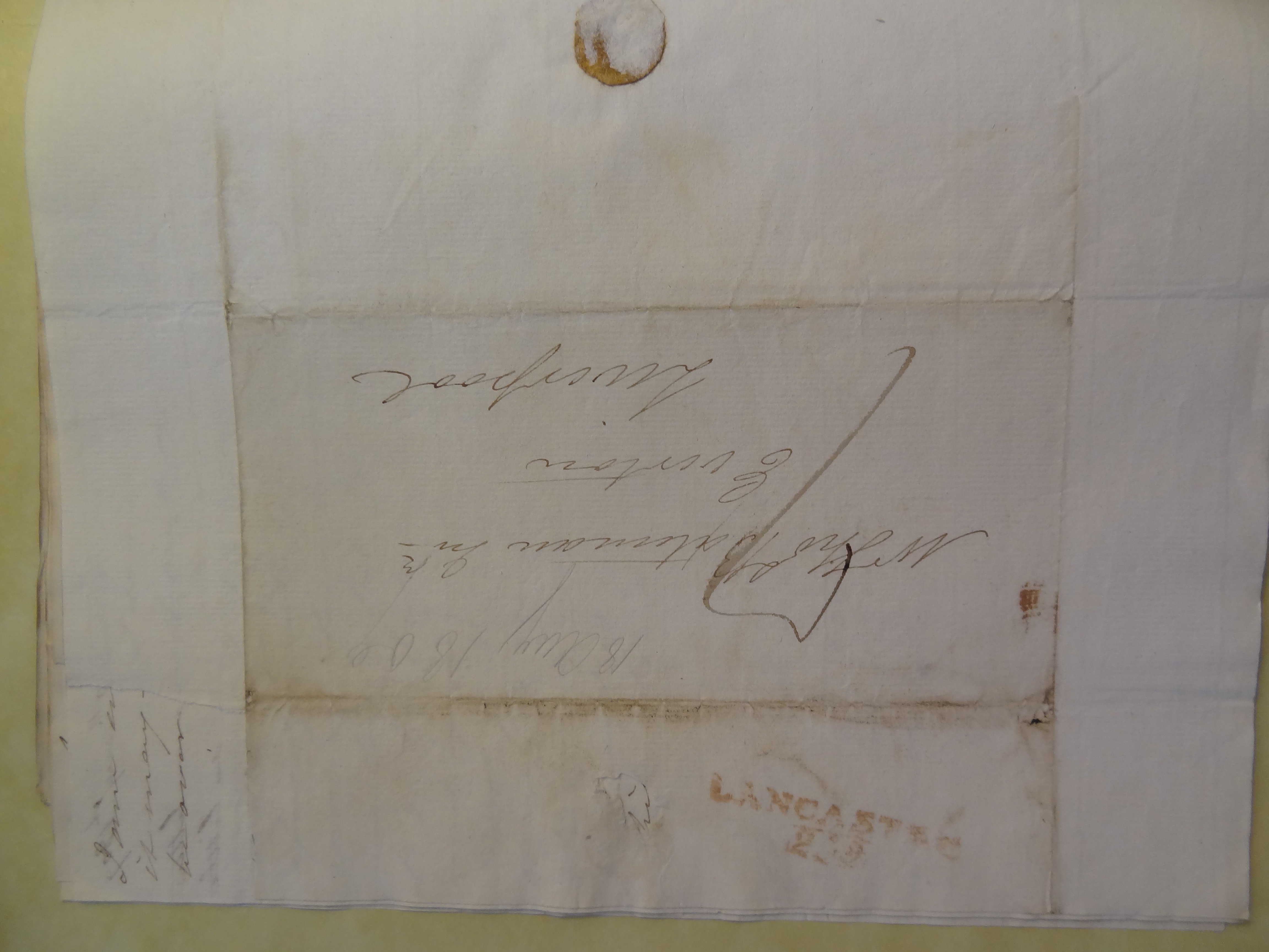 Image #3 of letter: Thomas Bateman (senior) to Thomas Bateman (junior), 18 August 1809