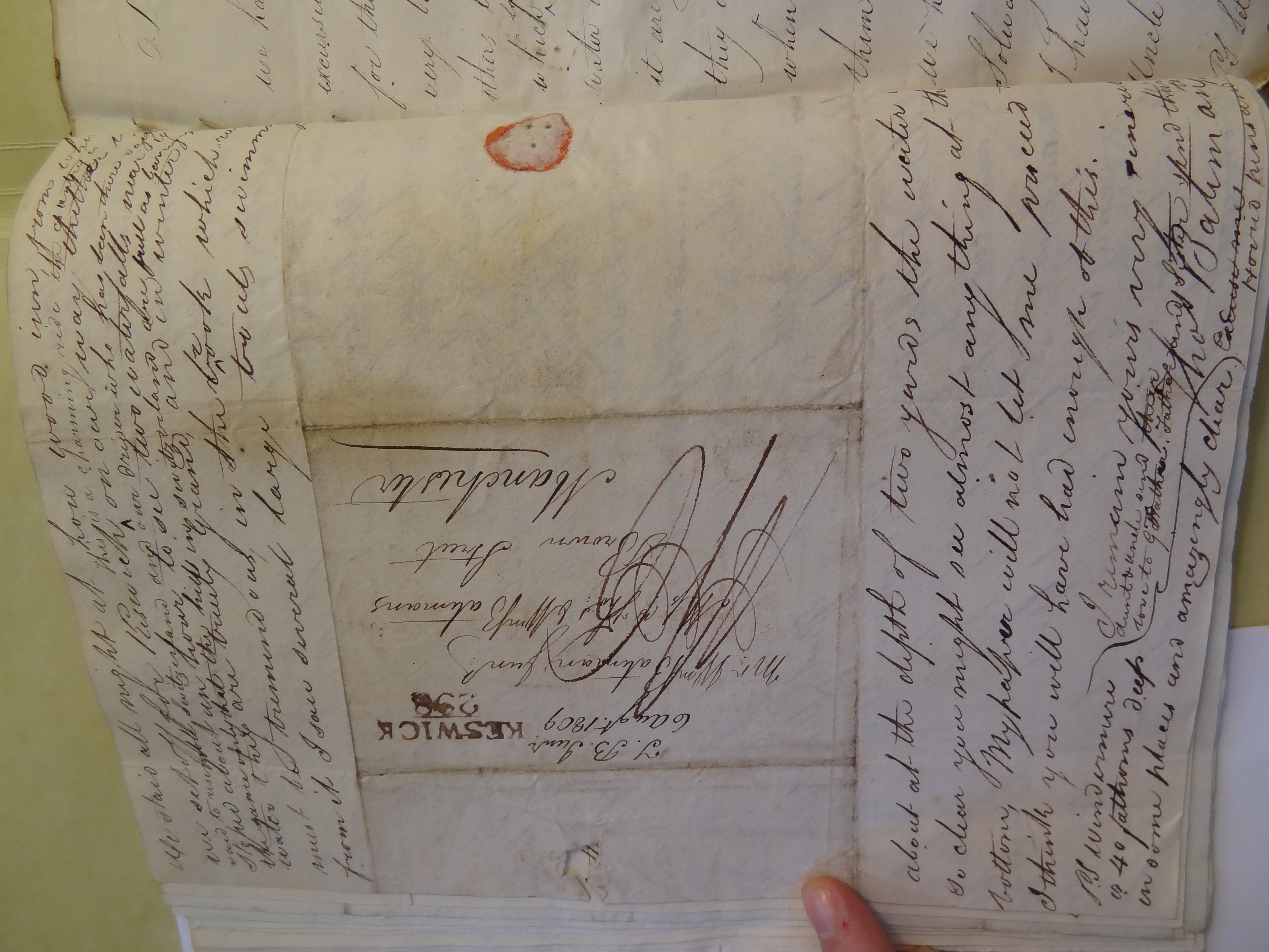 Image #4 of letter: Thomas Bateman (junior) to William Bateman, 6 August 1809