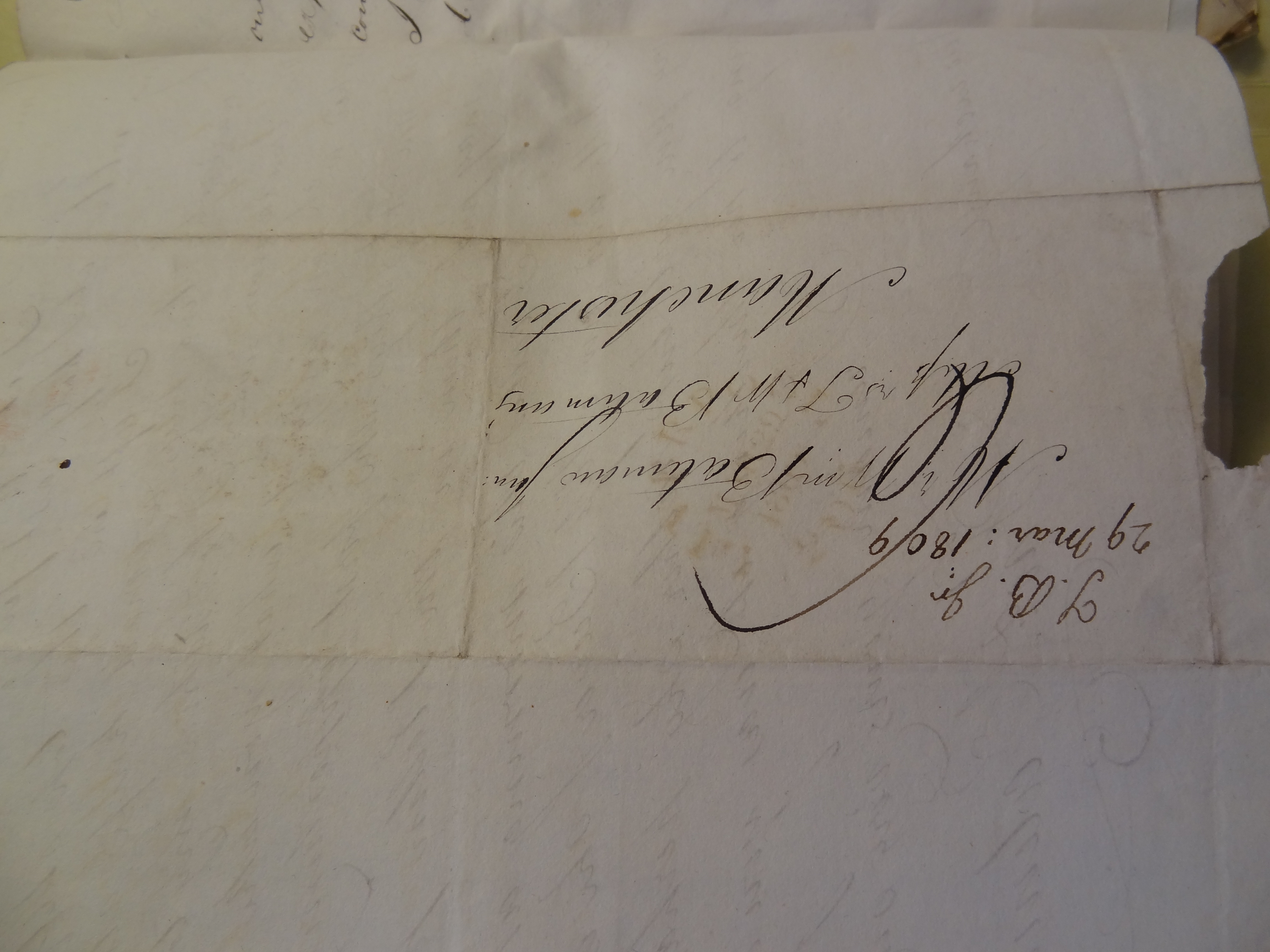 Image #2 of letter: Thomas Bateman (junior) to William Bateman, 29 March 1809