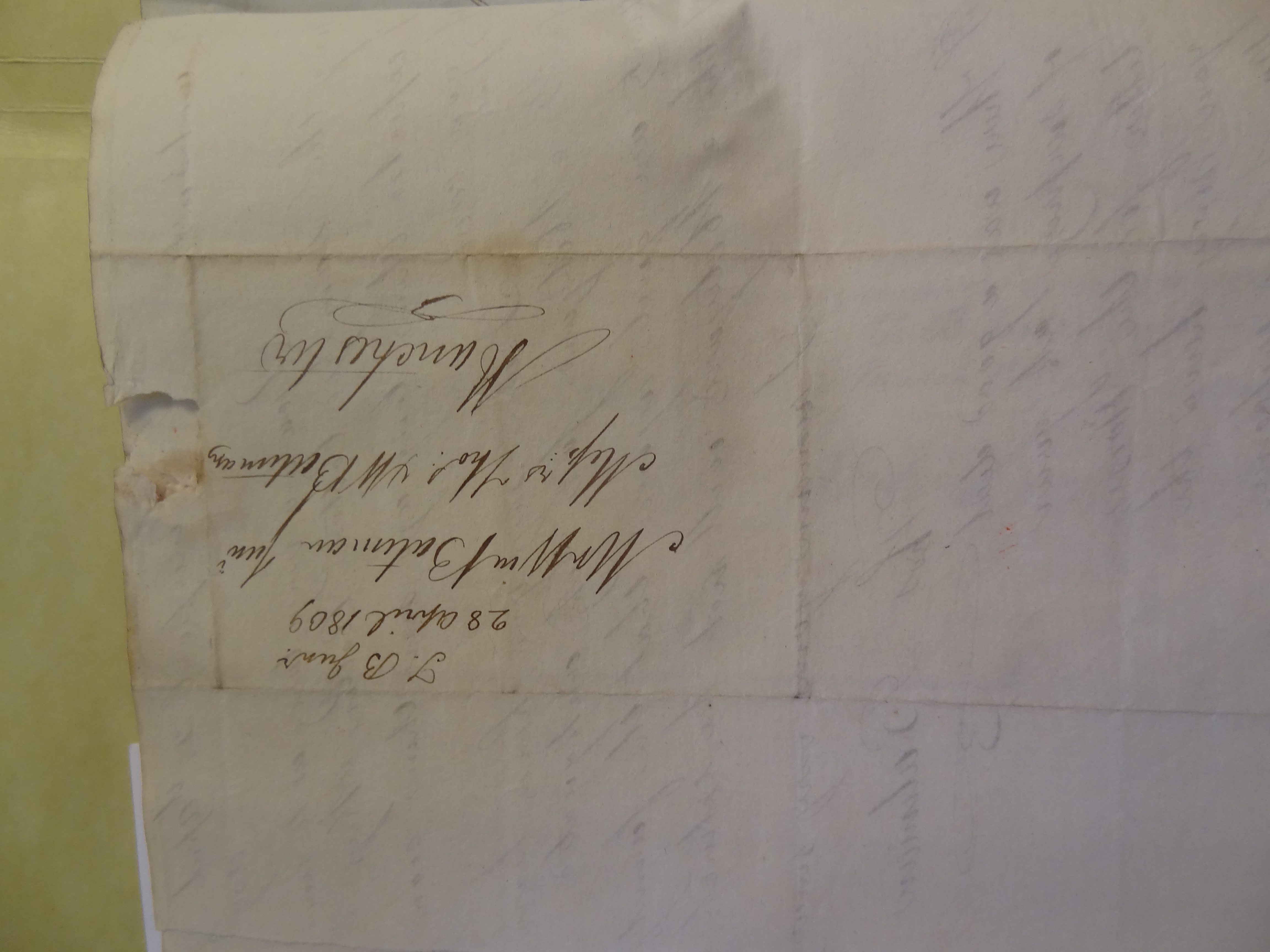 Image #2 of letter: Thomas Bateman (junior) to William Bateman, 28 April 1809