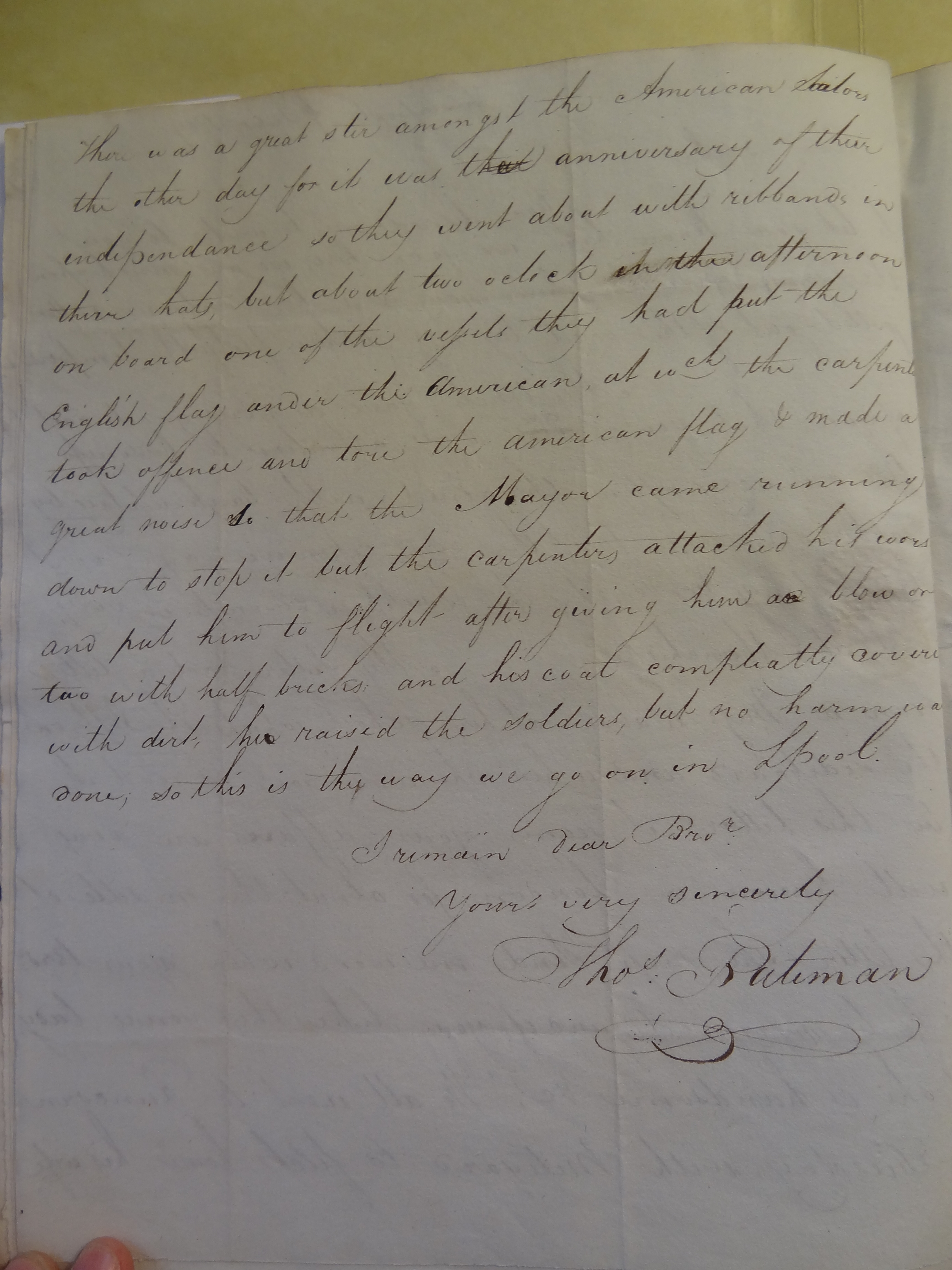 Image #2 of letter: Thomas Bateman (junior) to William Bateman, 6 July 1809