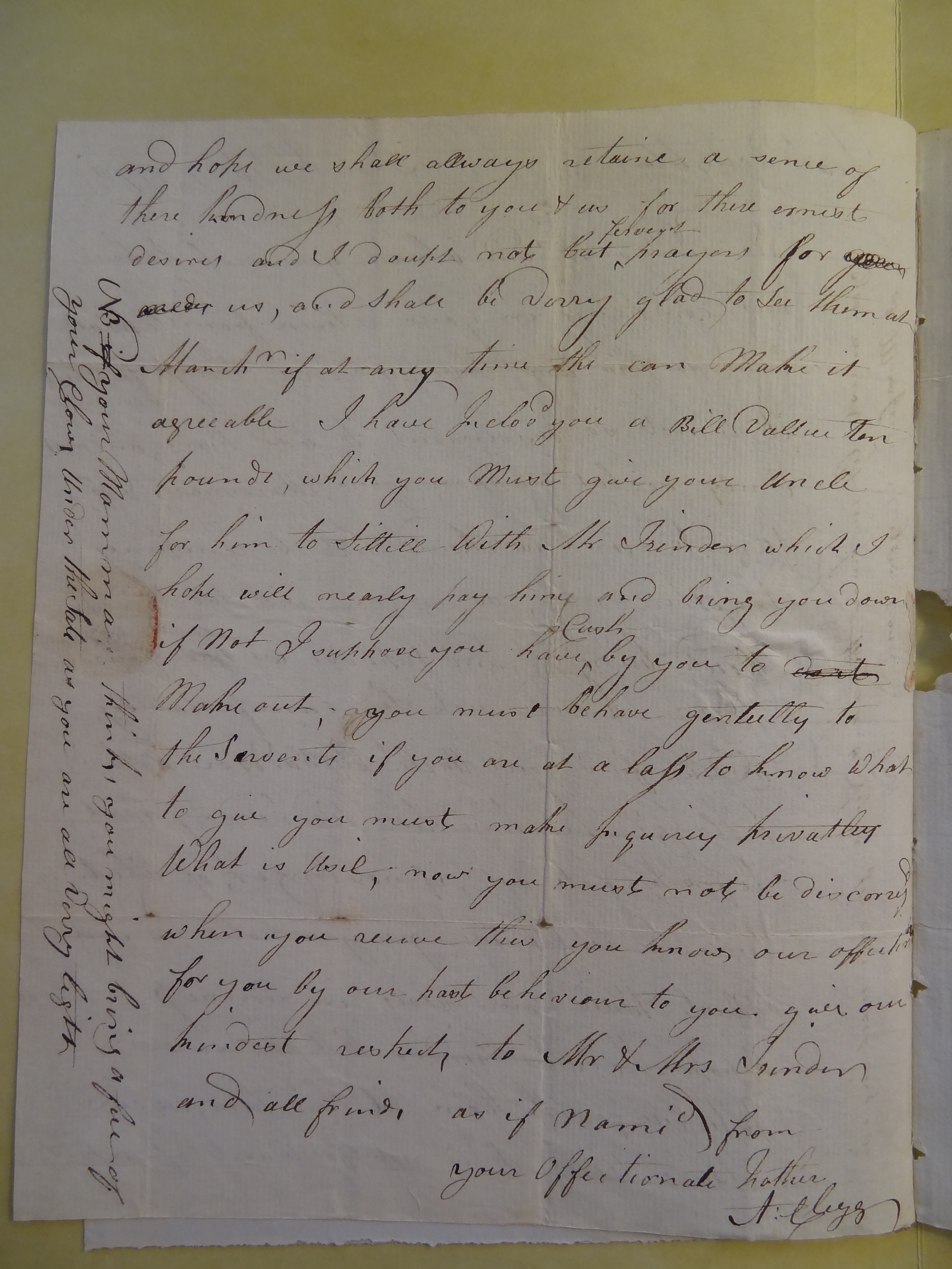 Image #2 of letter: Arthur Clegg to Rebekah Bateman and Elizabeth Wilson, 19 September 1778