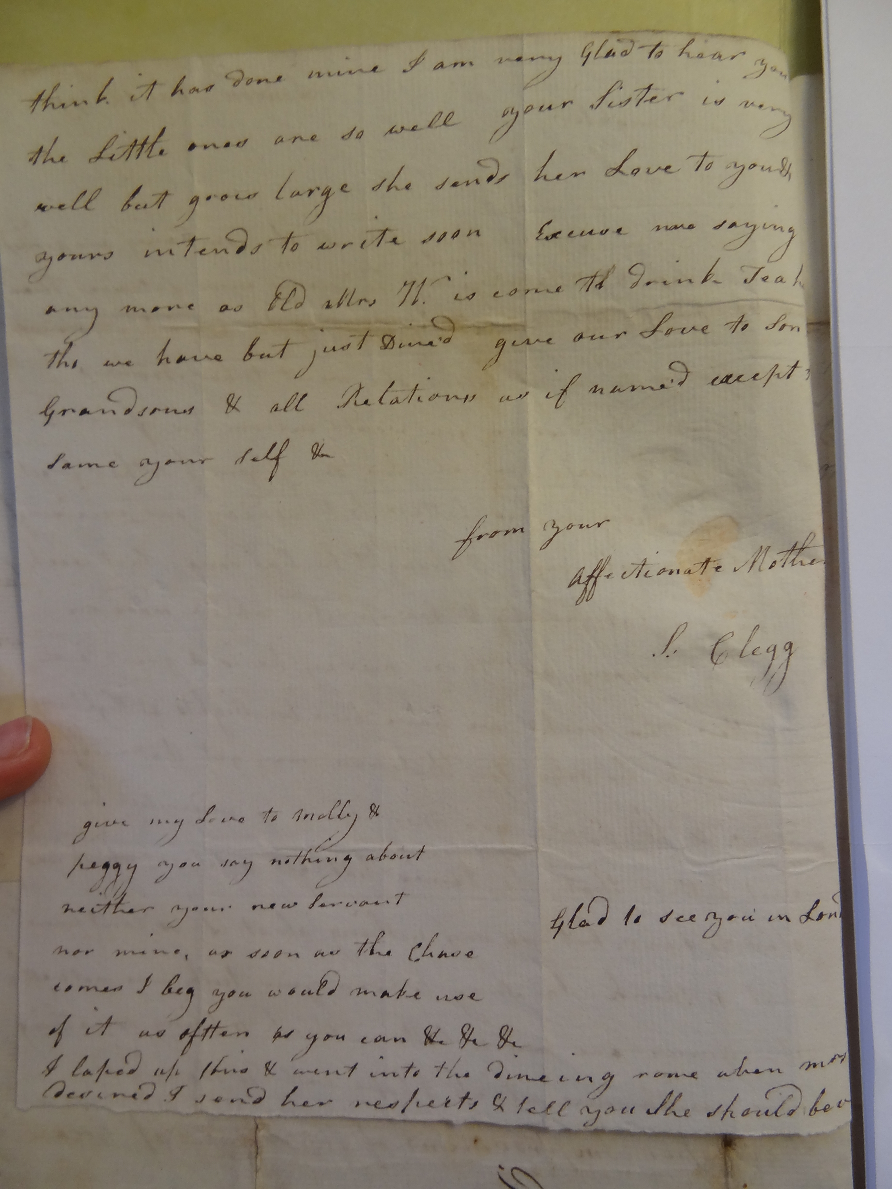 Image #2 of letter: Sarah Clegg to Rebekah Bateman, 18 May 1792