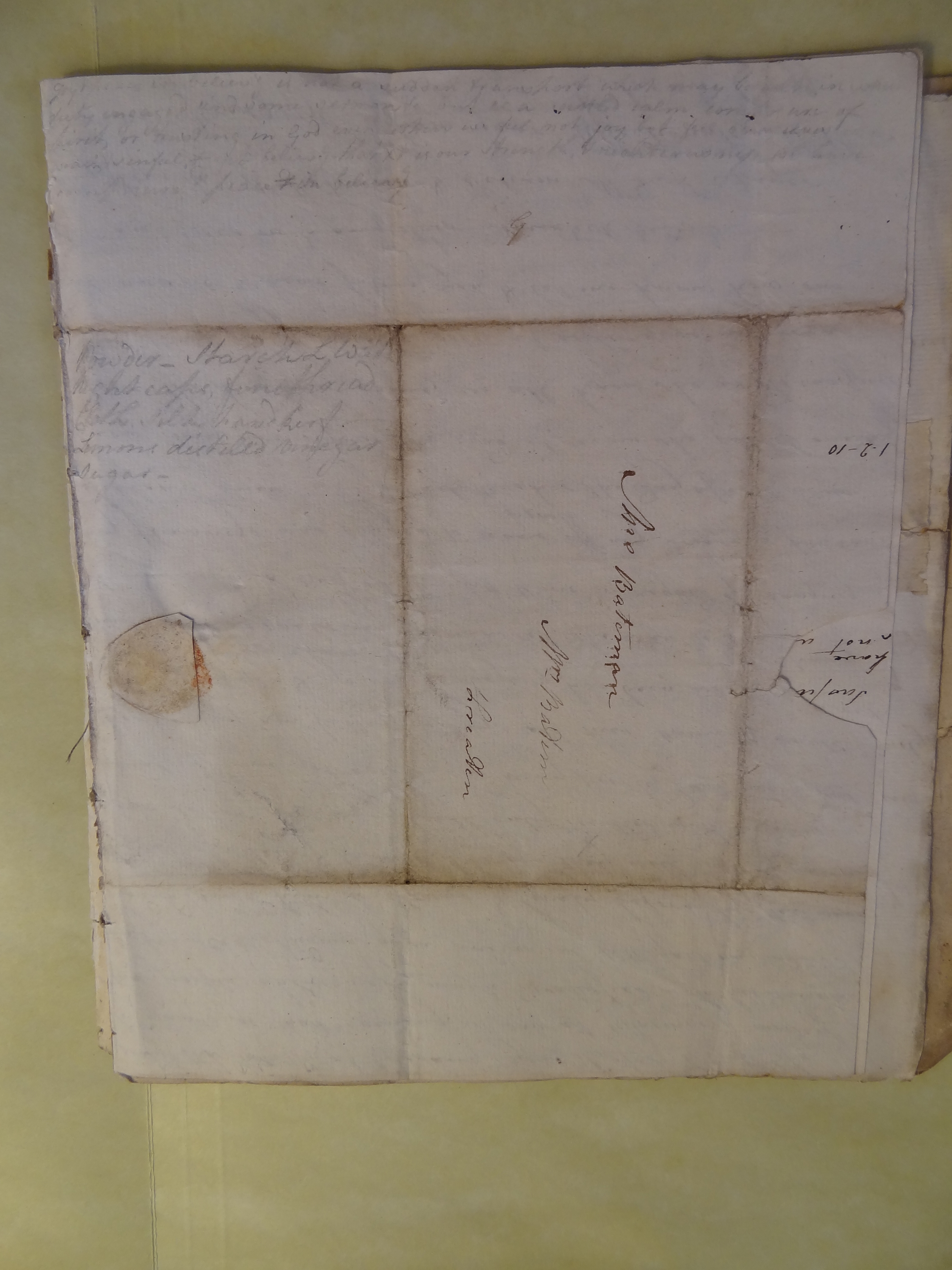 Image #4 of letter: Sarah Clegg to Rebekah Bateman, 19 May 1796