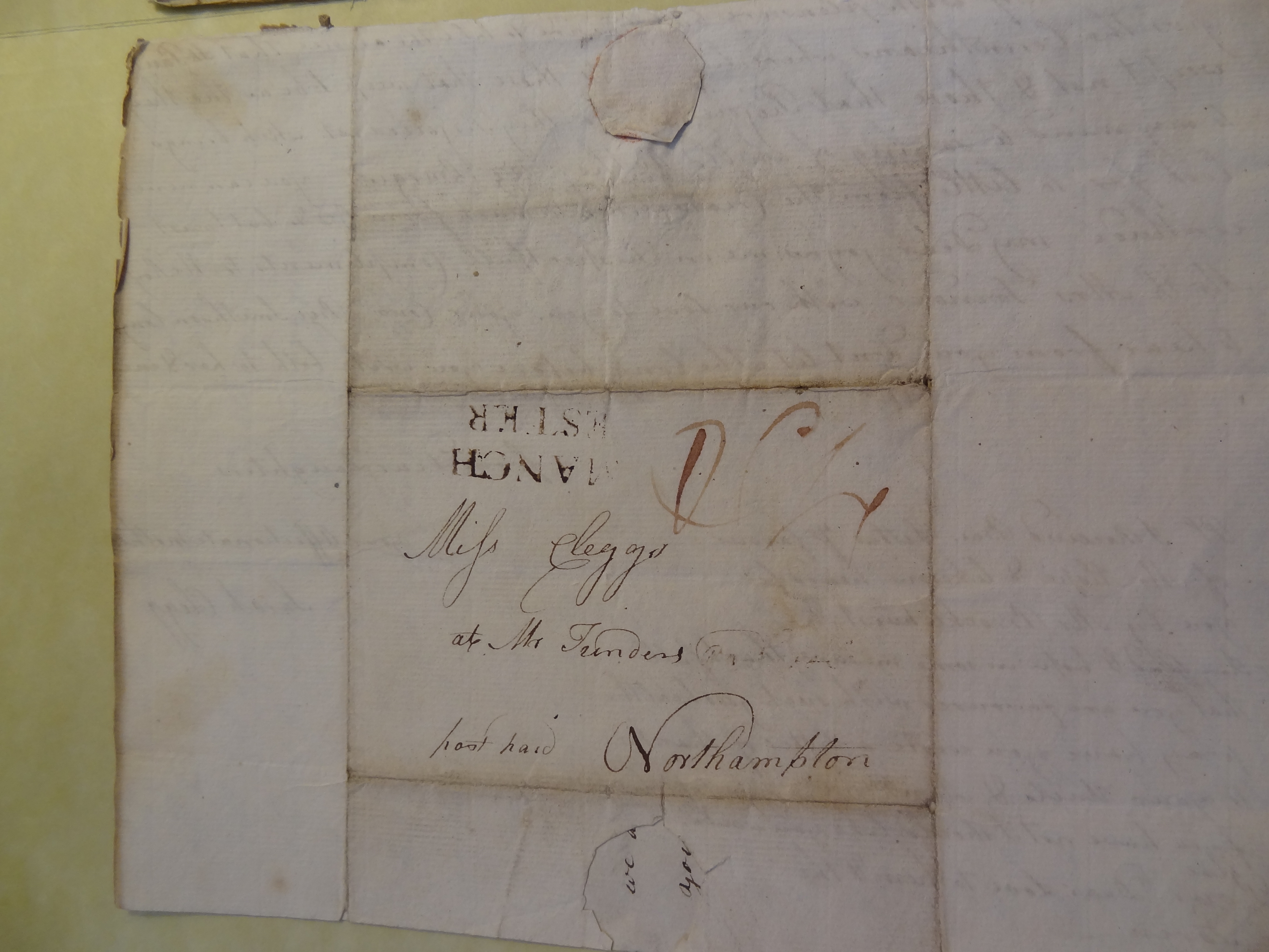 Image #4 of letter: Sarah Clegg to Rebekah Bateman and Elizabeth Wilson, 8 August 1778