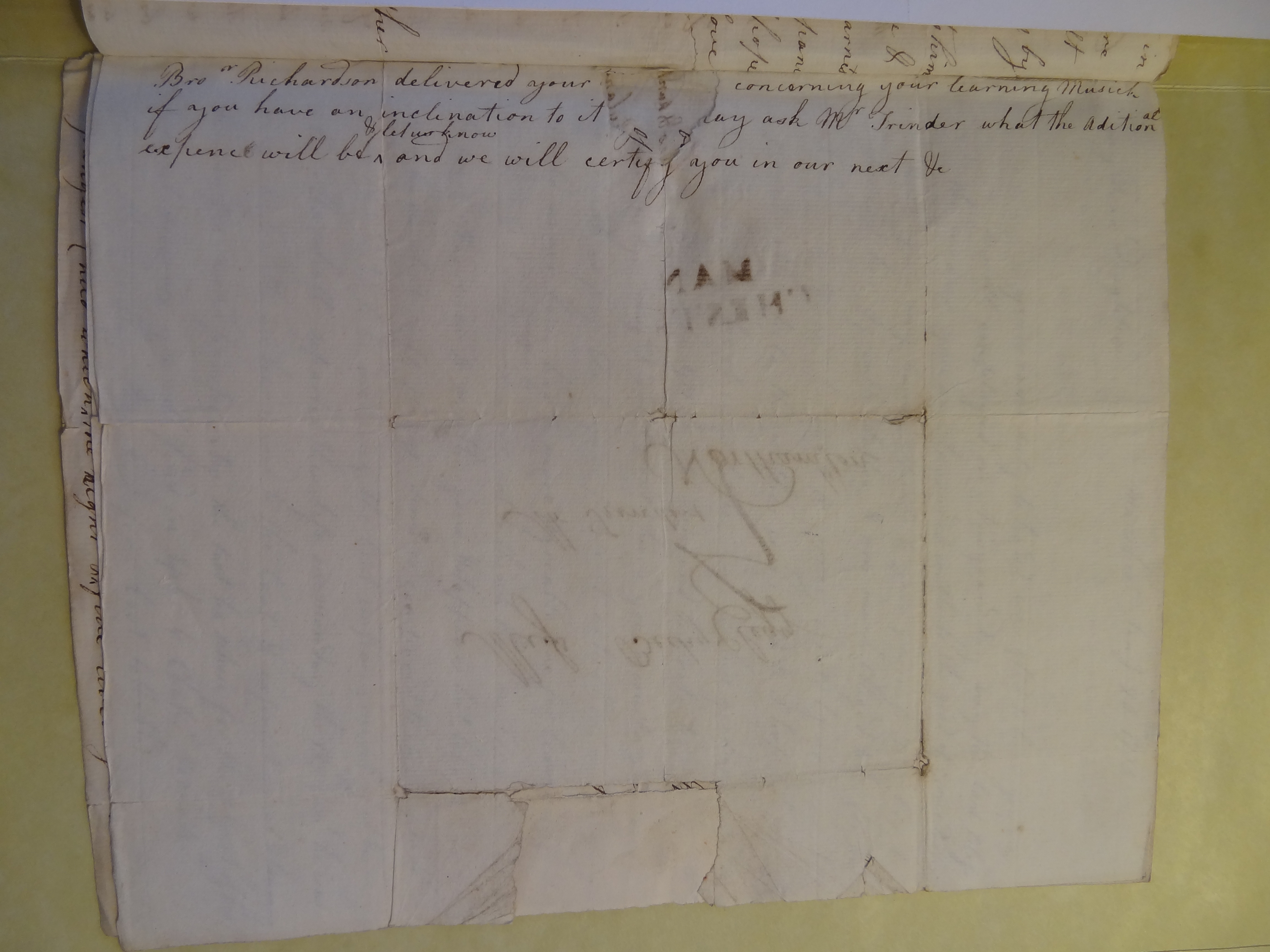 Image #3 of letter: Sarah Clegg to Rebekah Bateman and Elizabeth Wilson, 17 November 1777