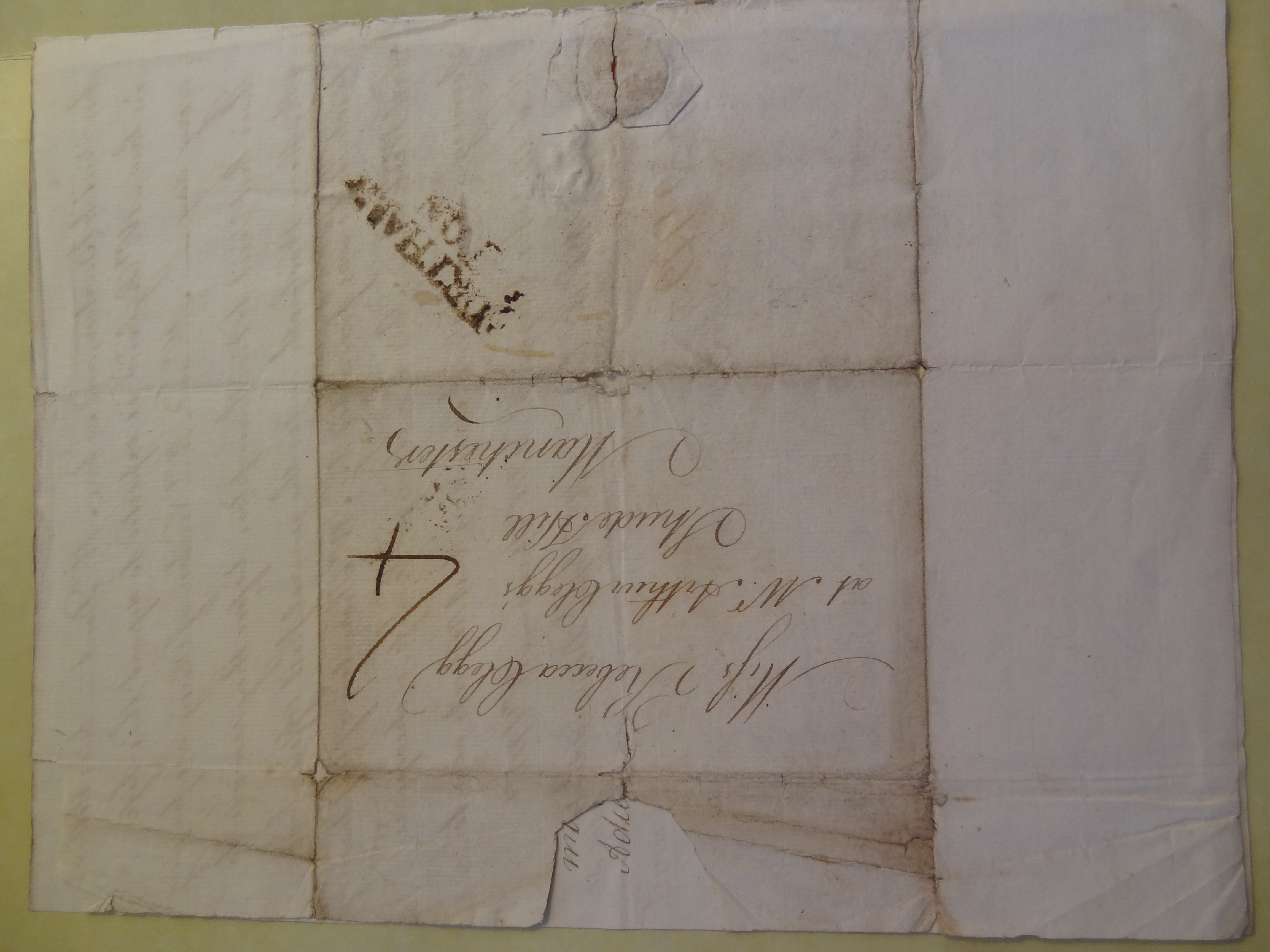 Image #4 of letter: M Simpson to Rebekah Bateman, 29 September 1779