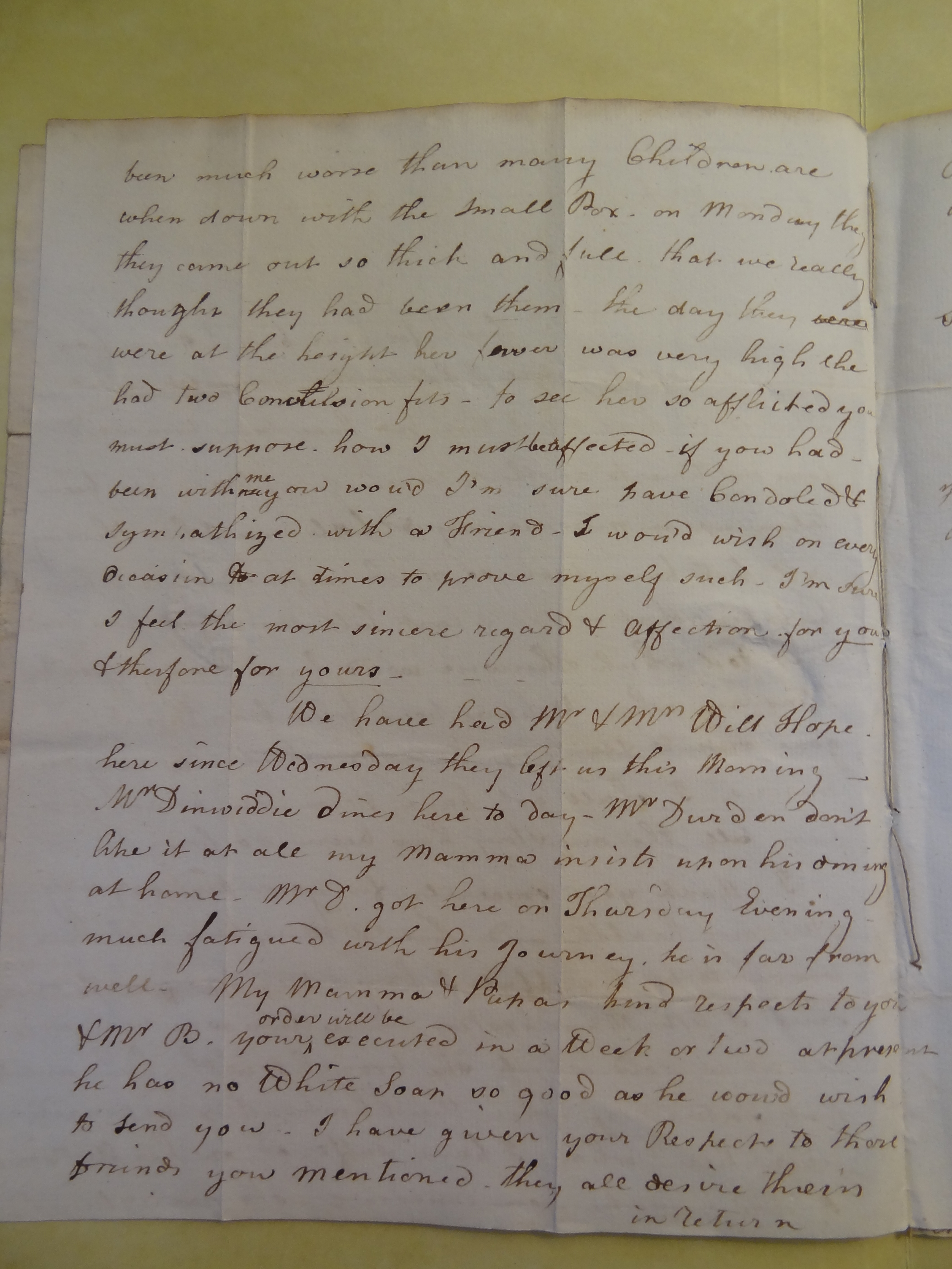 Image #2 of letter: Mary Jane Hodson to Rebekah Bateman, 14 October 1786