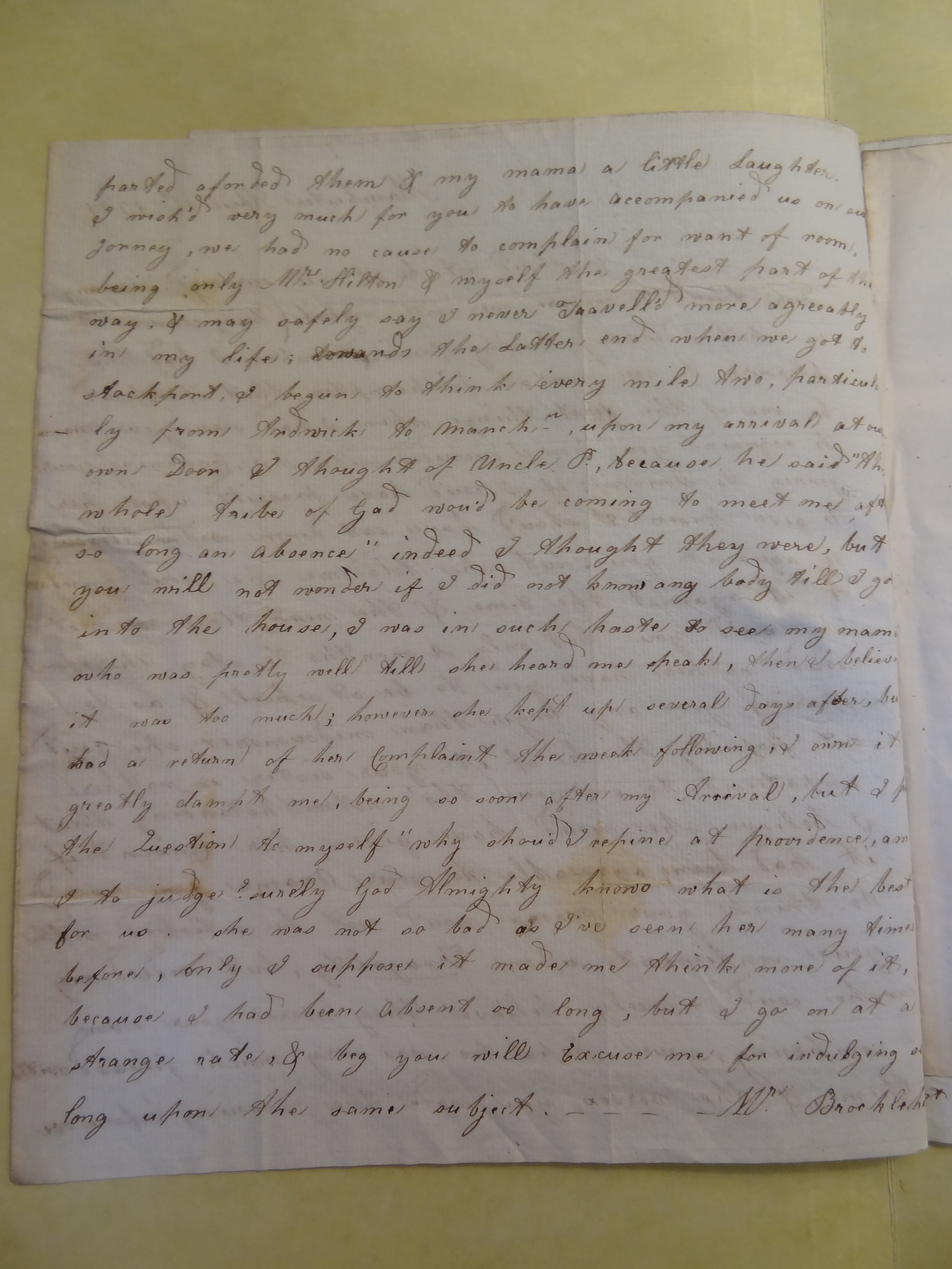Image #2 of letter: Ann Wilson to Rebekah Bateman, 1 April 1785