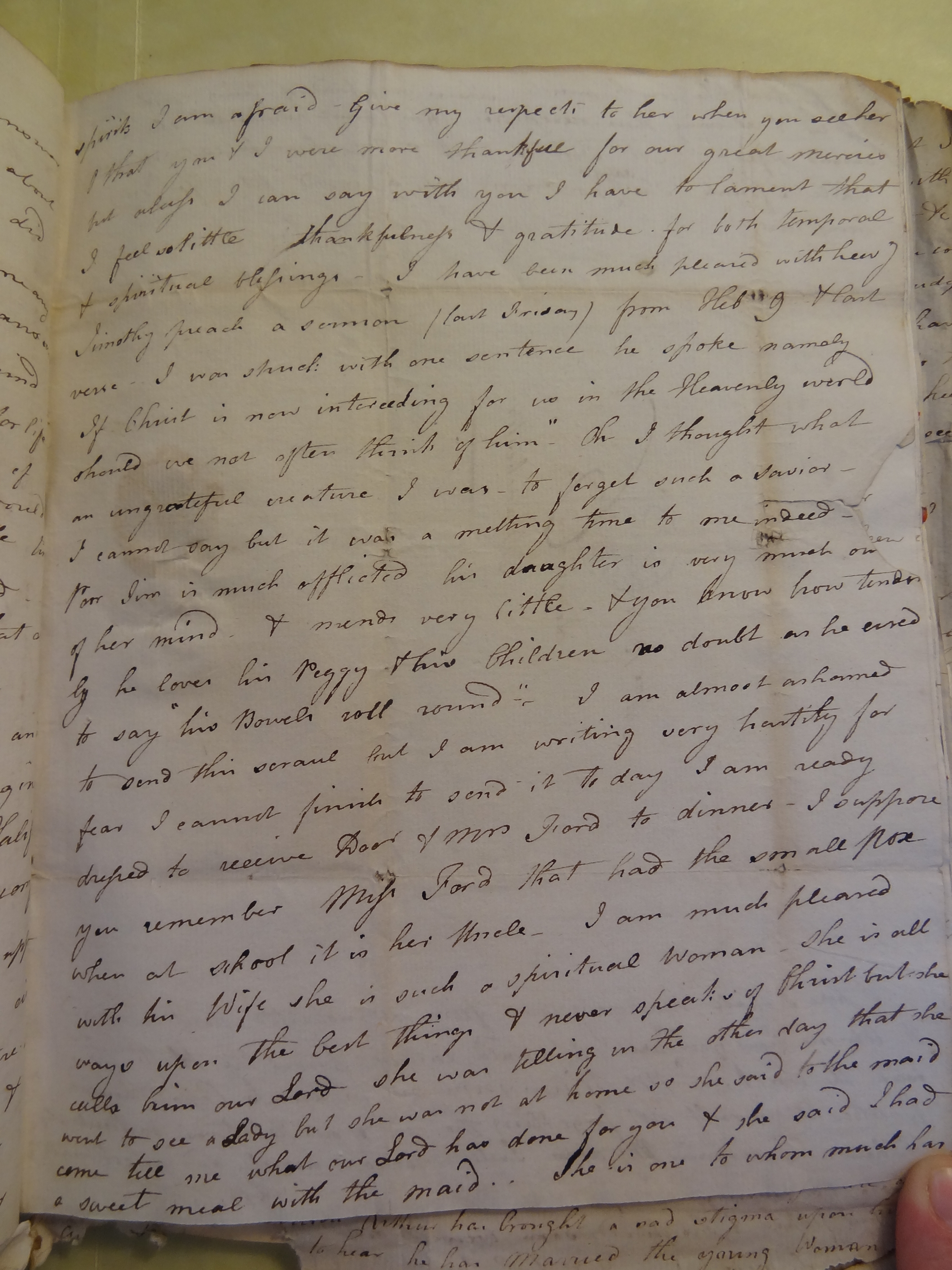 Image #3 of letter: Elizabeth Wilson to Rebekah Bateman, 5 December 1791