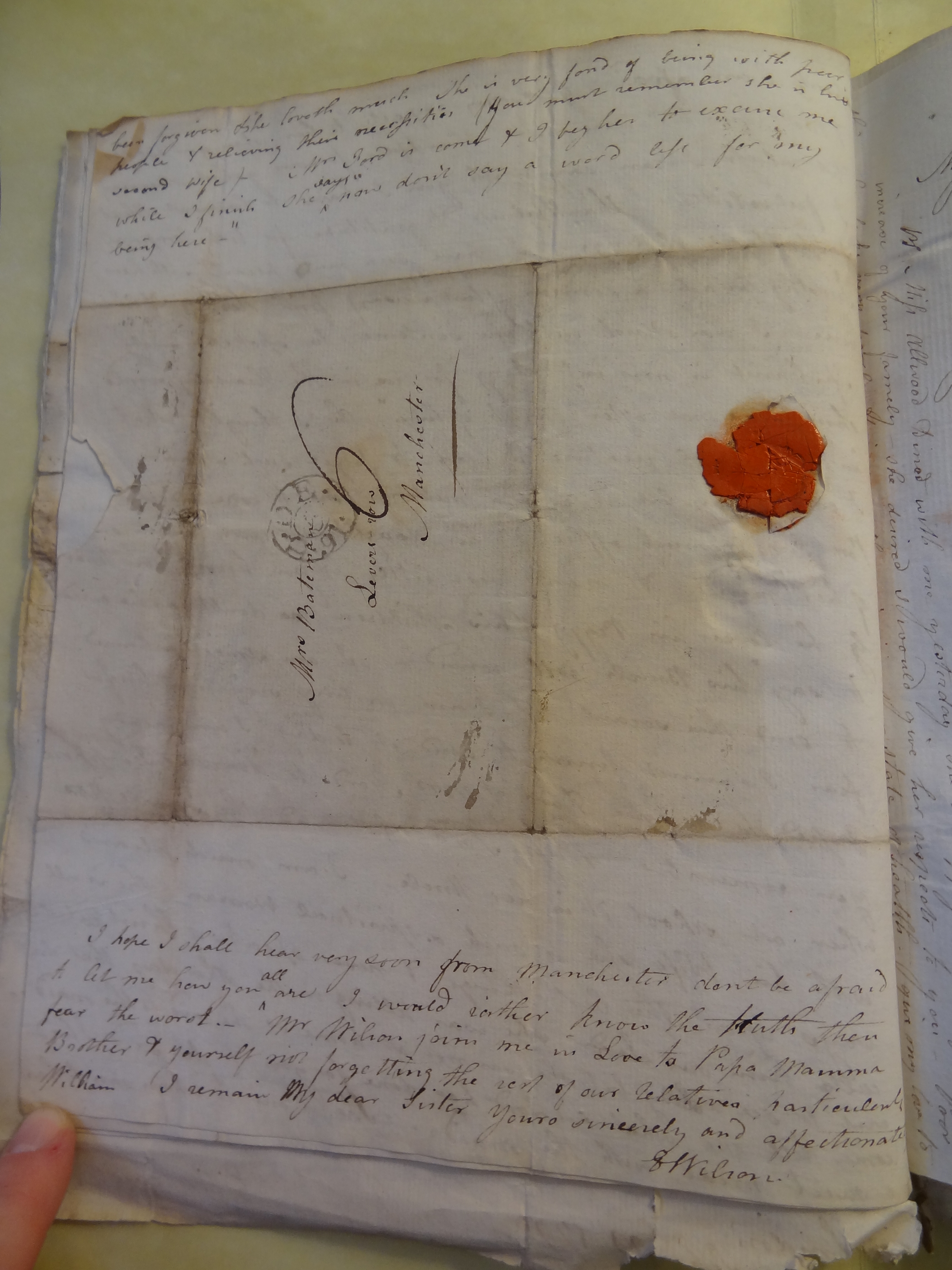 Image #4 of letter: Elizabeth Wilson to Rebekah Bateman, 5 December 1791