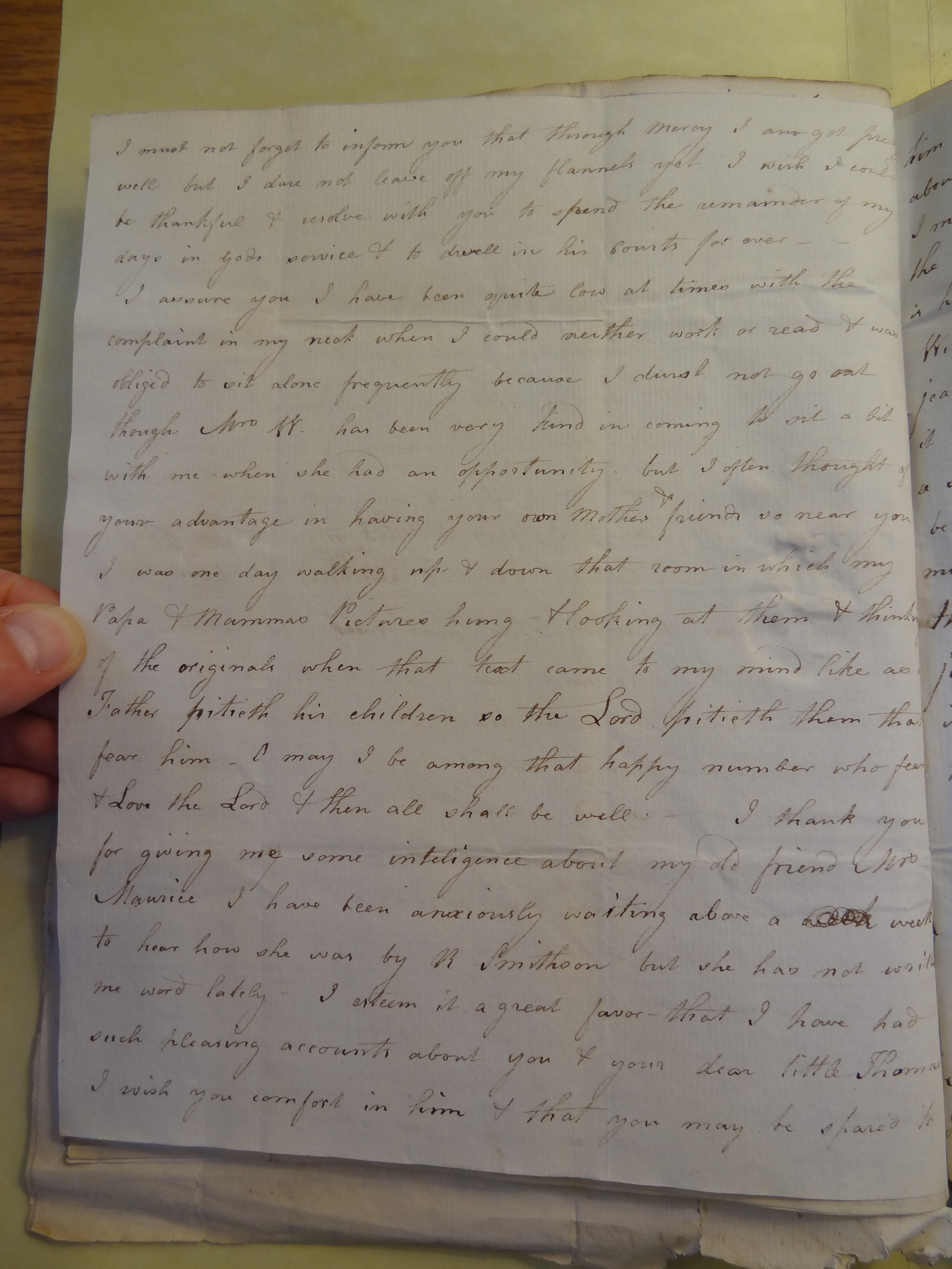 Image #2 of letter: Elizabeth Wilson to Rebekah Bateman, 9 February 1792