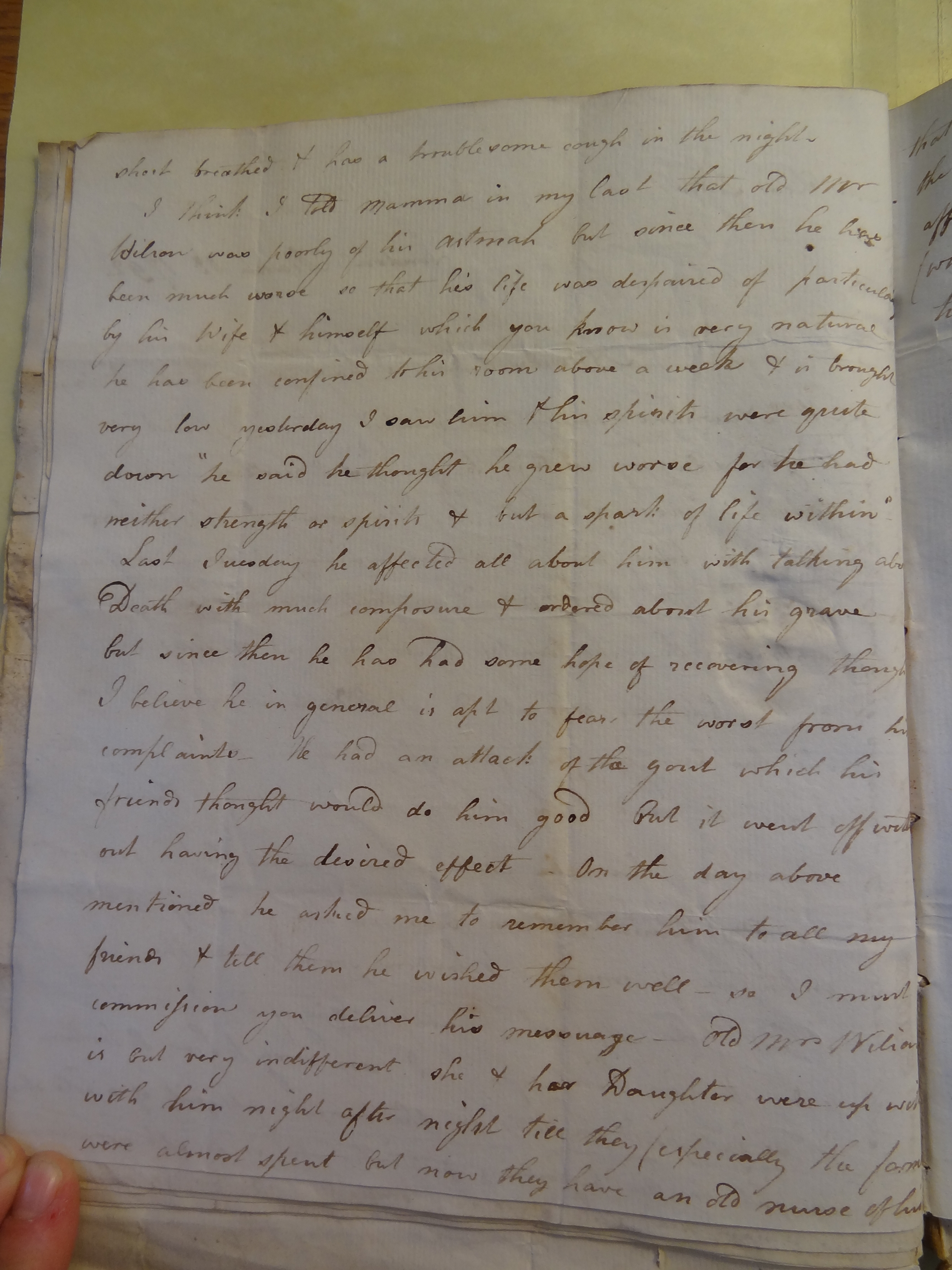 Image #2 of letter: Elizabeth Wilson to Rebekah Bateman, 13 March 1792