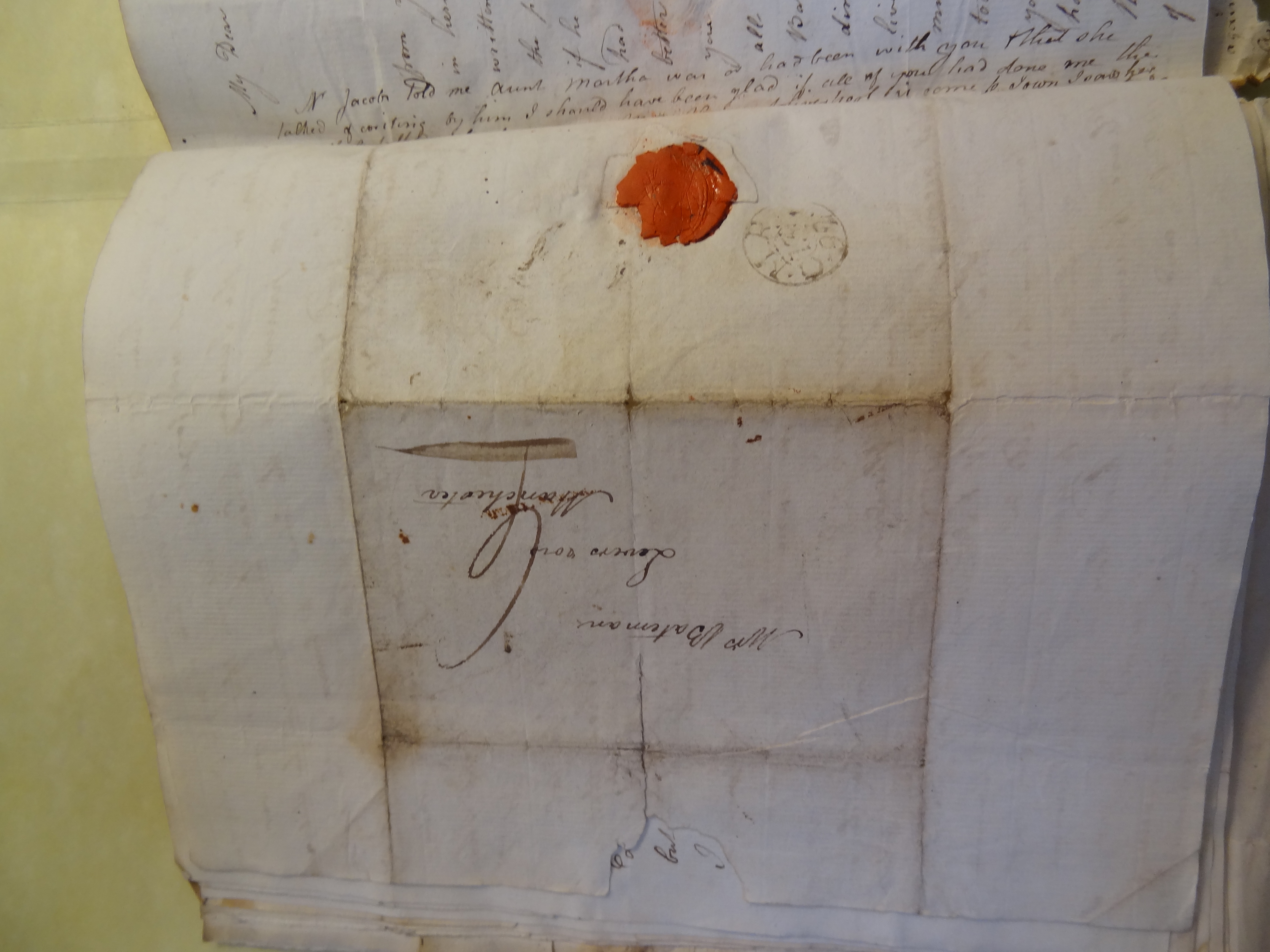 Image #4 of letter: Elizabeth Wilson to Rebekah Bateman, 13 March 1792