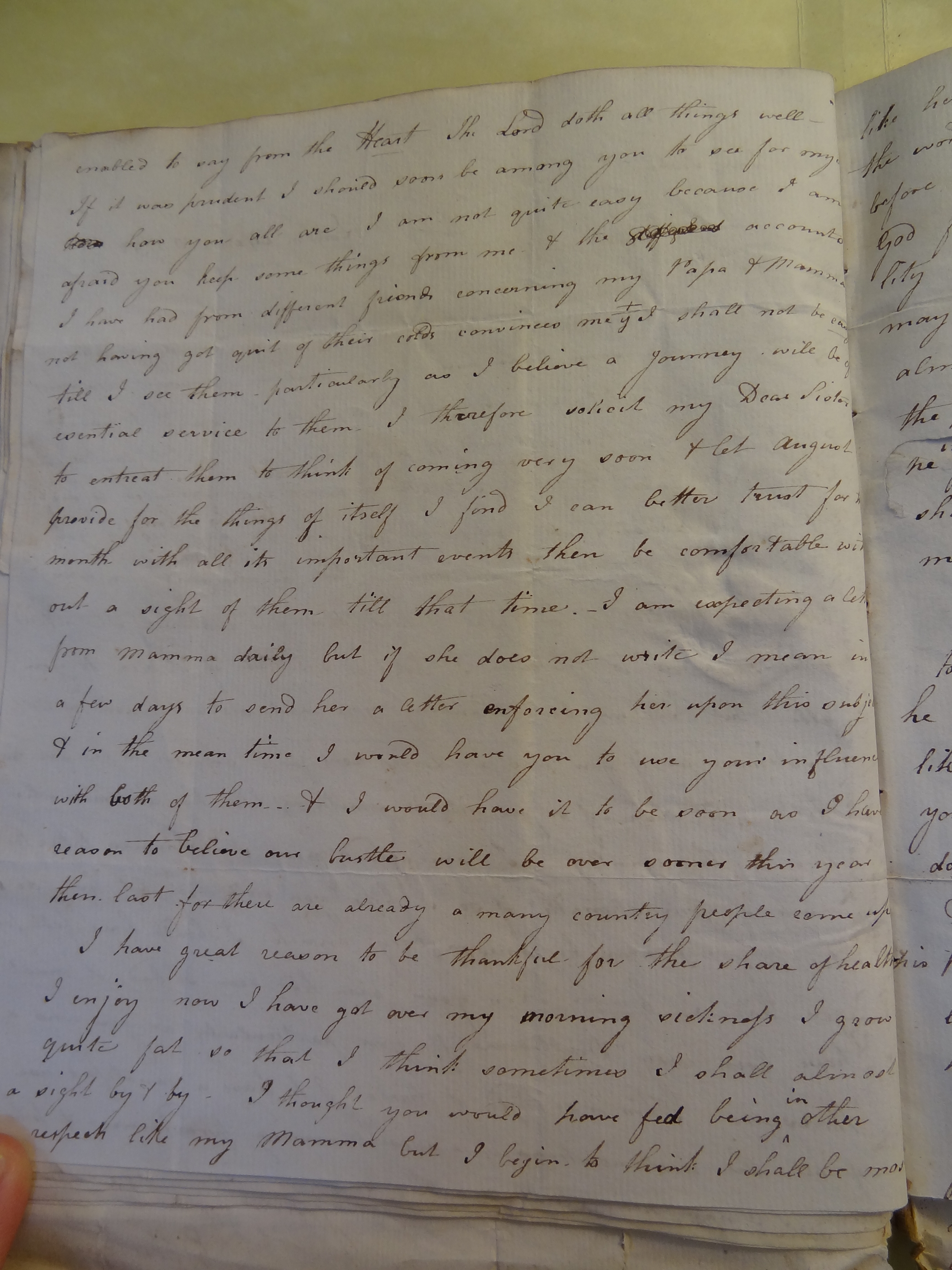 Image #2 of letter: Elizabeth Wilson to Rebekah Bateman, 10 April 1792