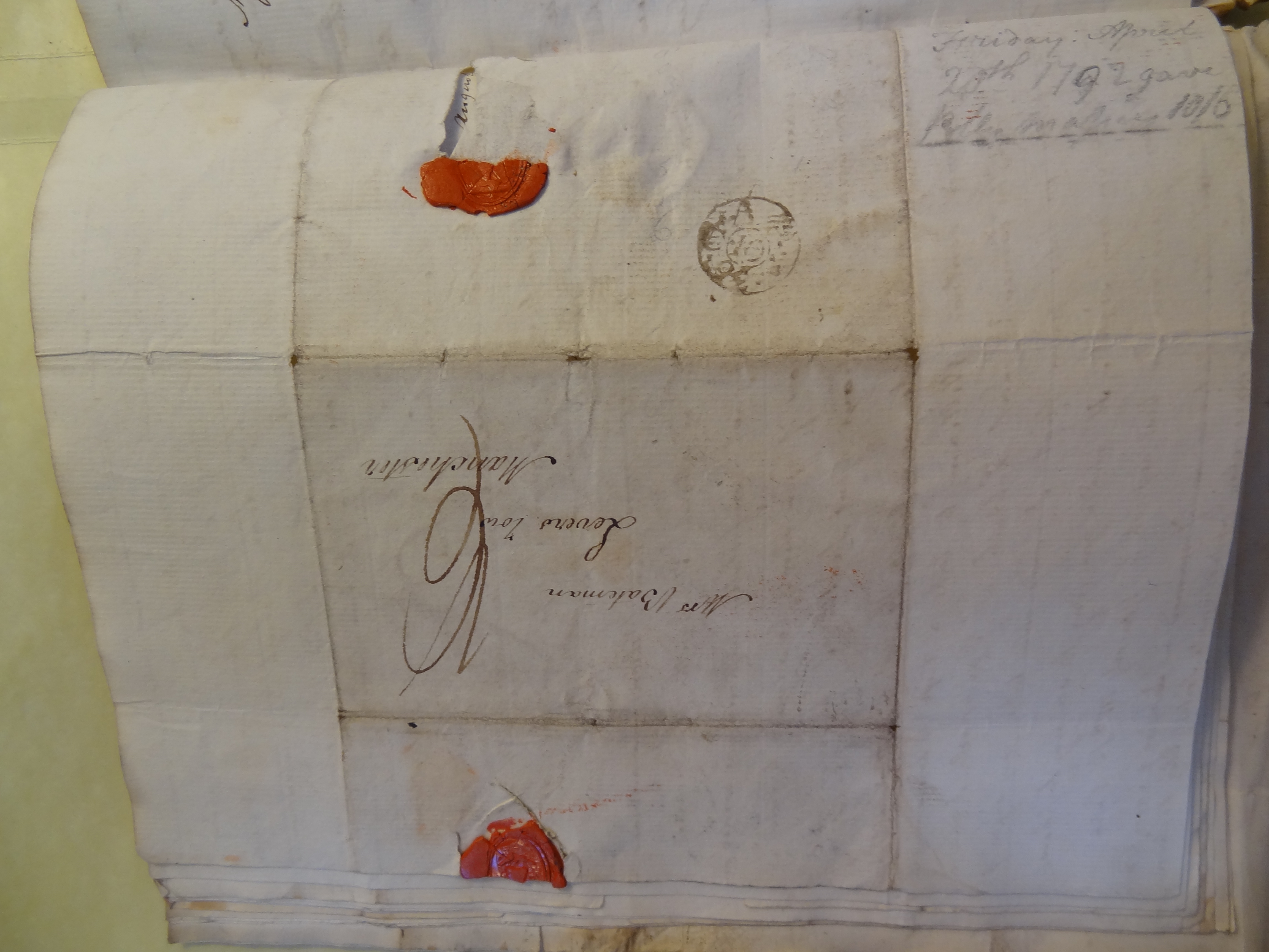 Image #4 of letter: Elizabeth Wilson to Rebekah Bateman, 10 April 1792