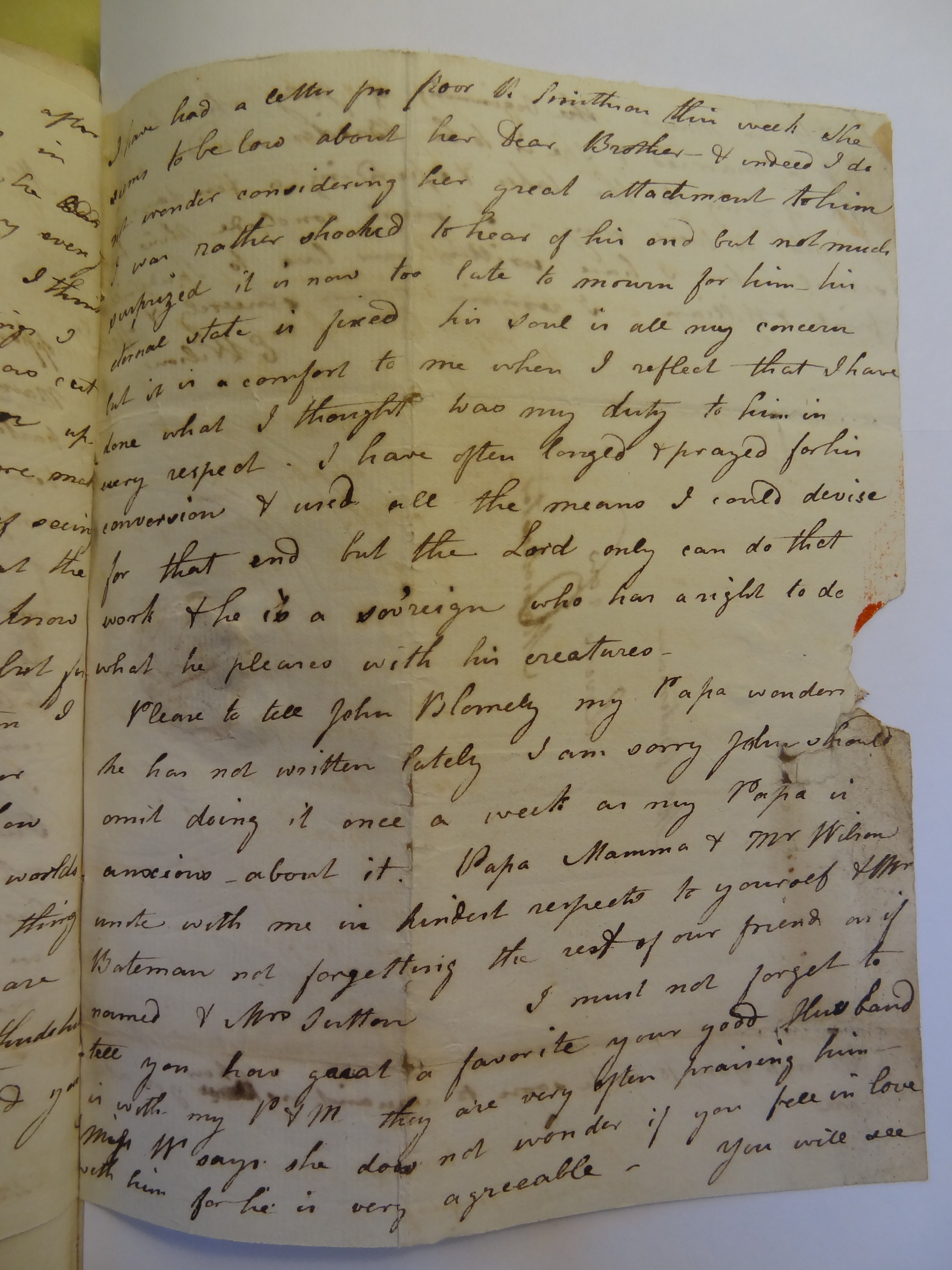 Image #3 of letter: Elizabeth Wilson to Rebekah Bateman, 26 May 1792
