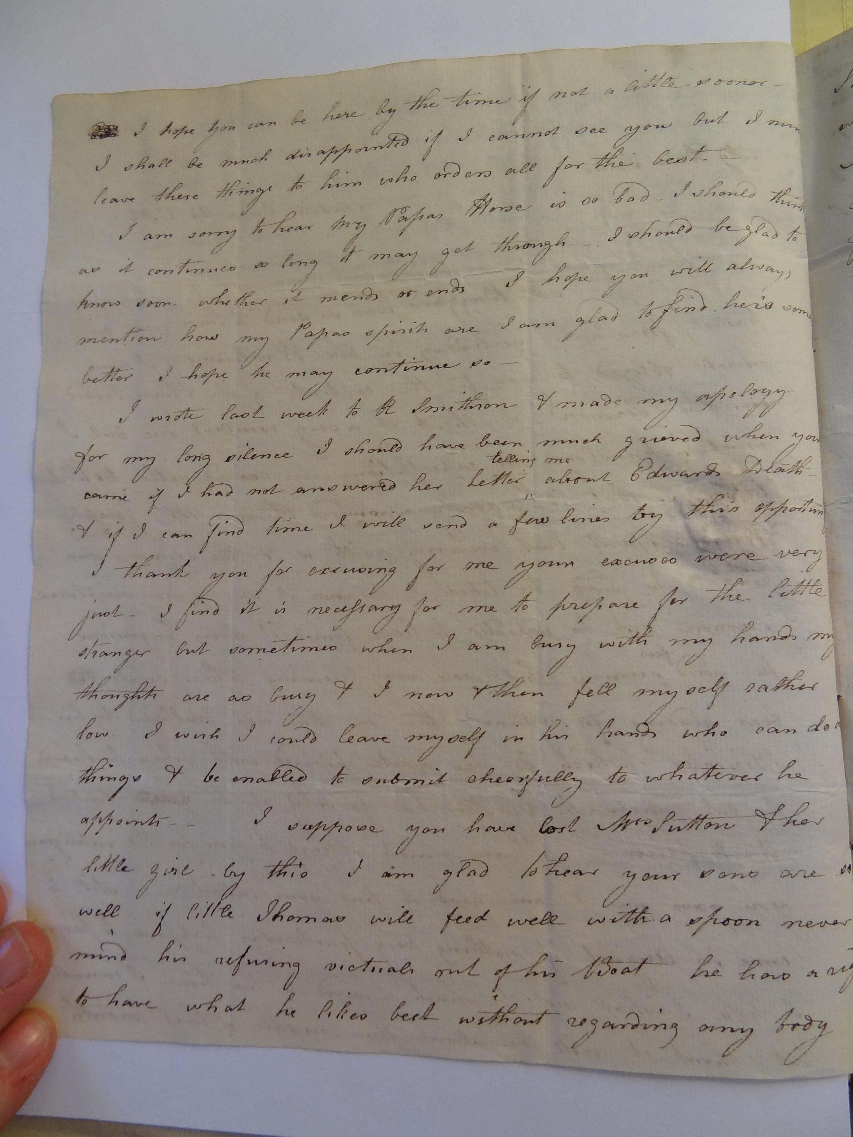 Image #2 of letter: Elizabeth Wilson to Rebekah Bateman, 25 June 1792