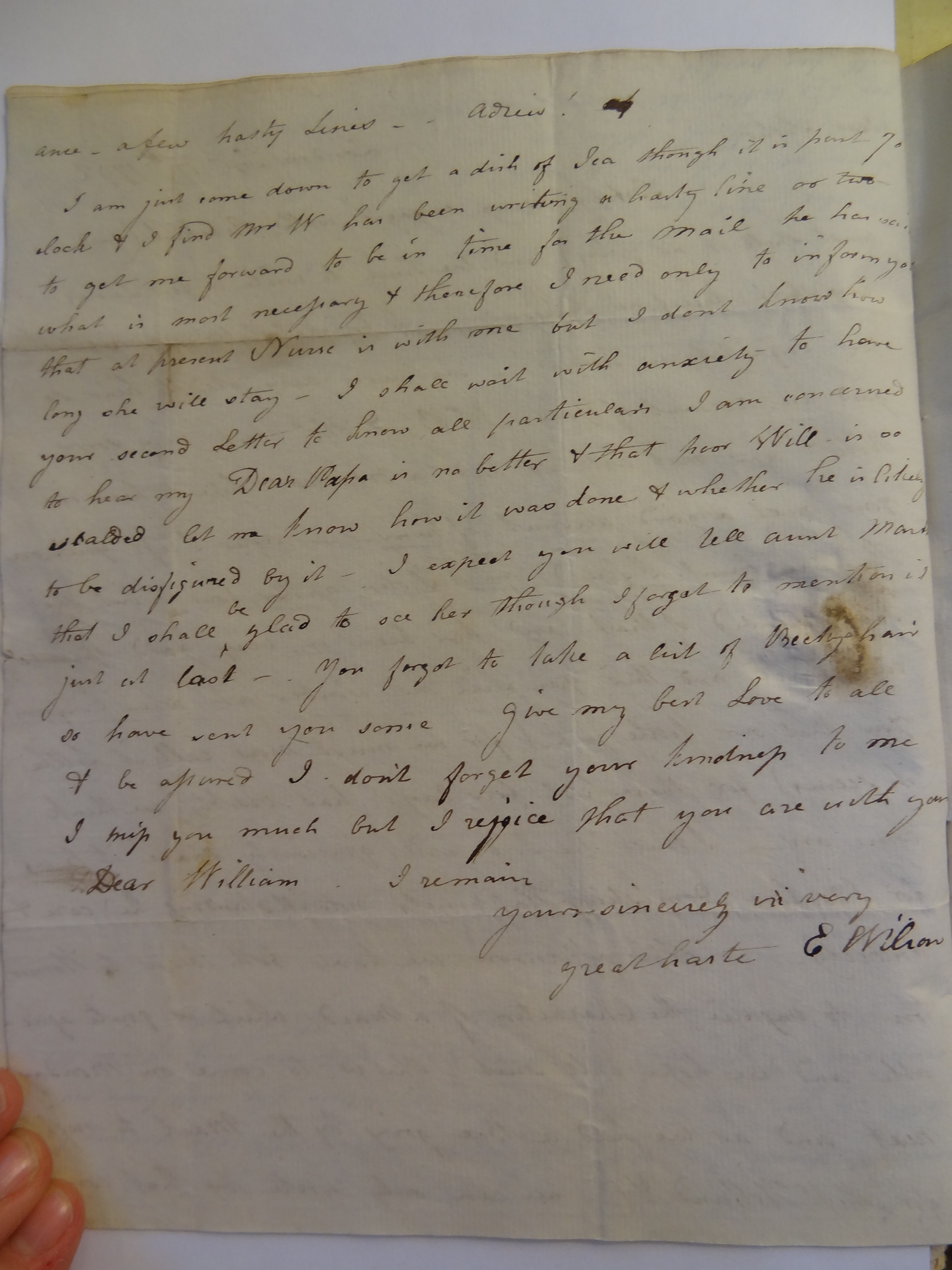 Image #2 of letter: Elizabeth Wilson to Rebekah Bateman, 17 September 1792