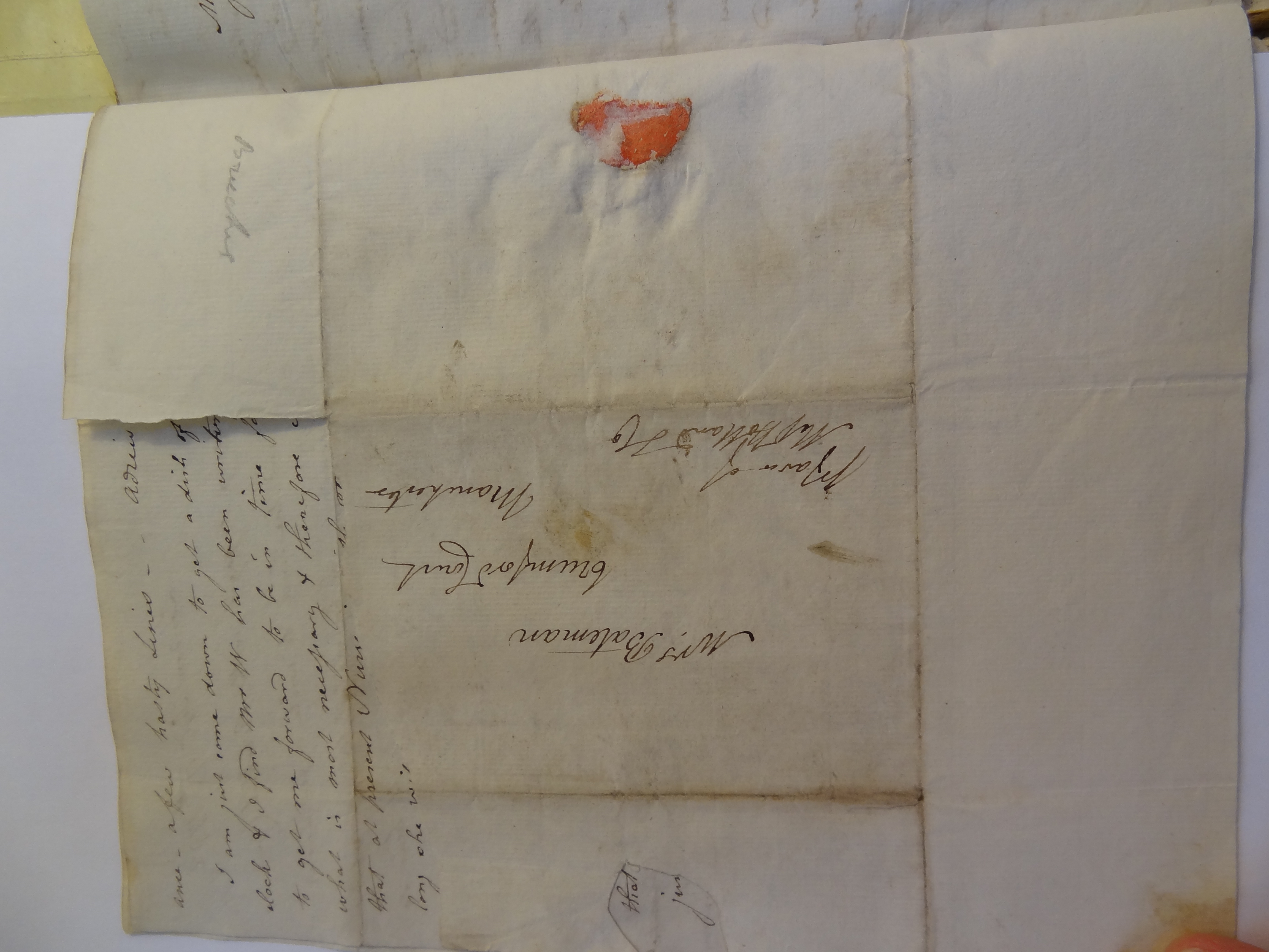 Image #3 of letter: Elizabeth Wilson to Rebekah Bateman, 17 September 1792