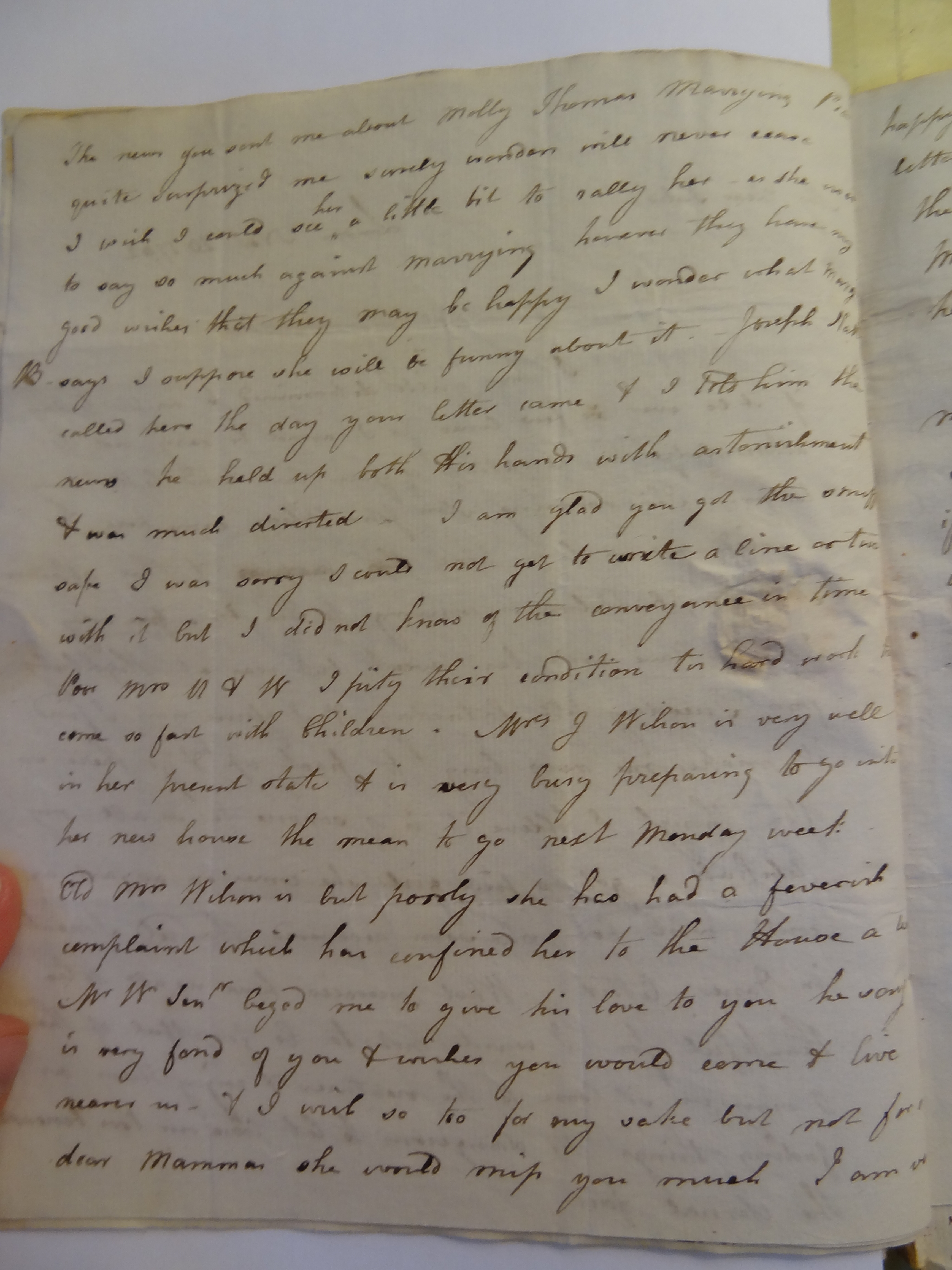 Image #2 of letter: Elizabeth Wilson to Rebekah Bateman, 20 November 1792