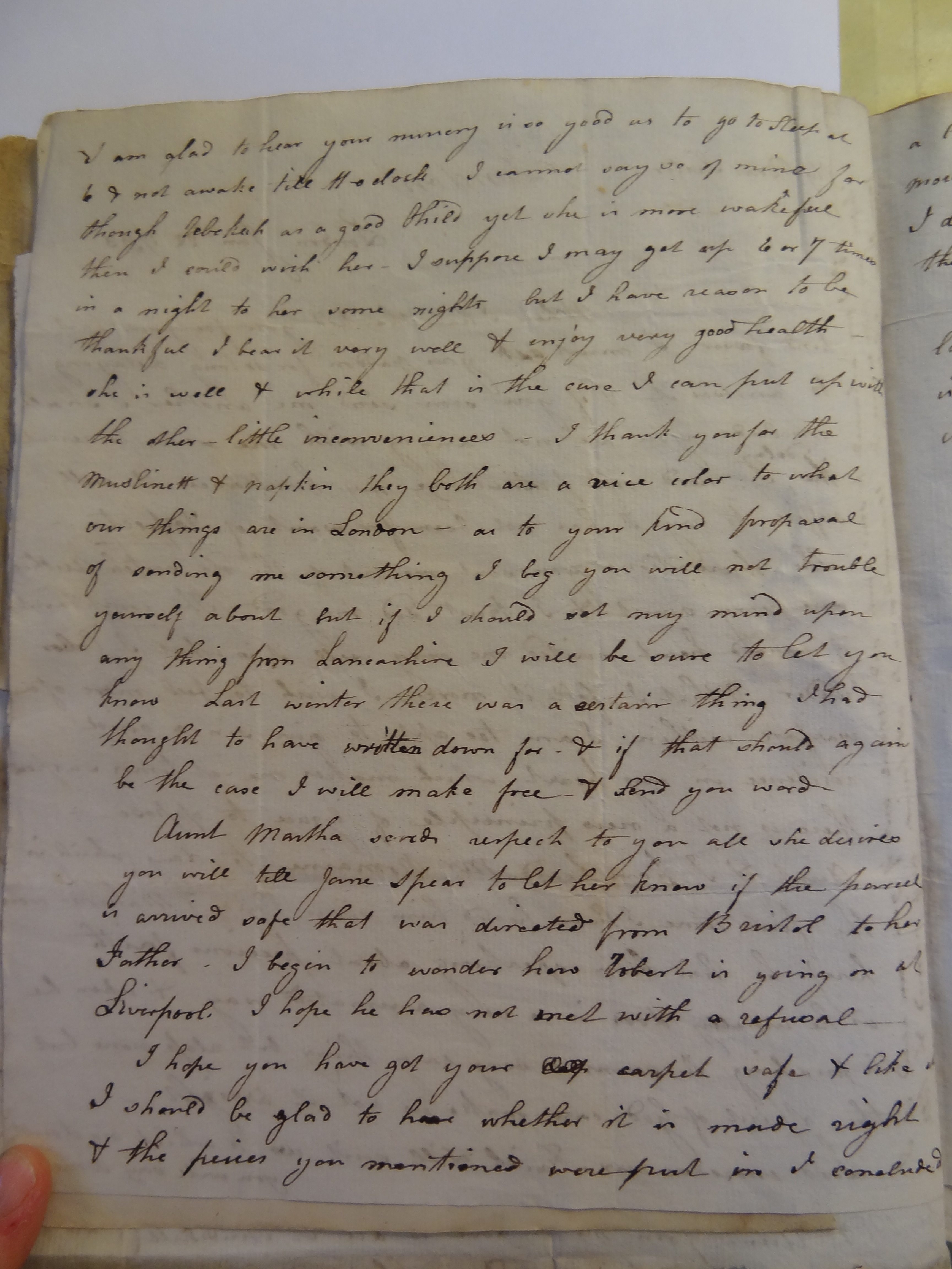 Image #2 of letter: Elizabeth Wilson to Rebekah Bateman, 22 January 1798