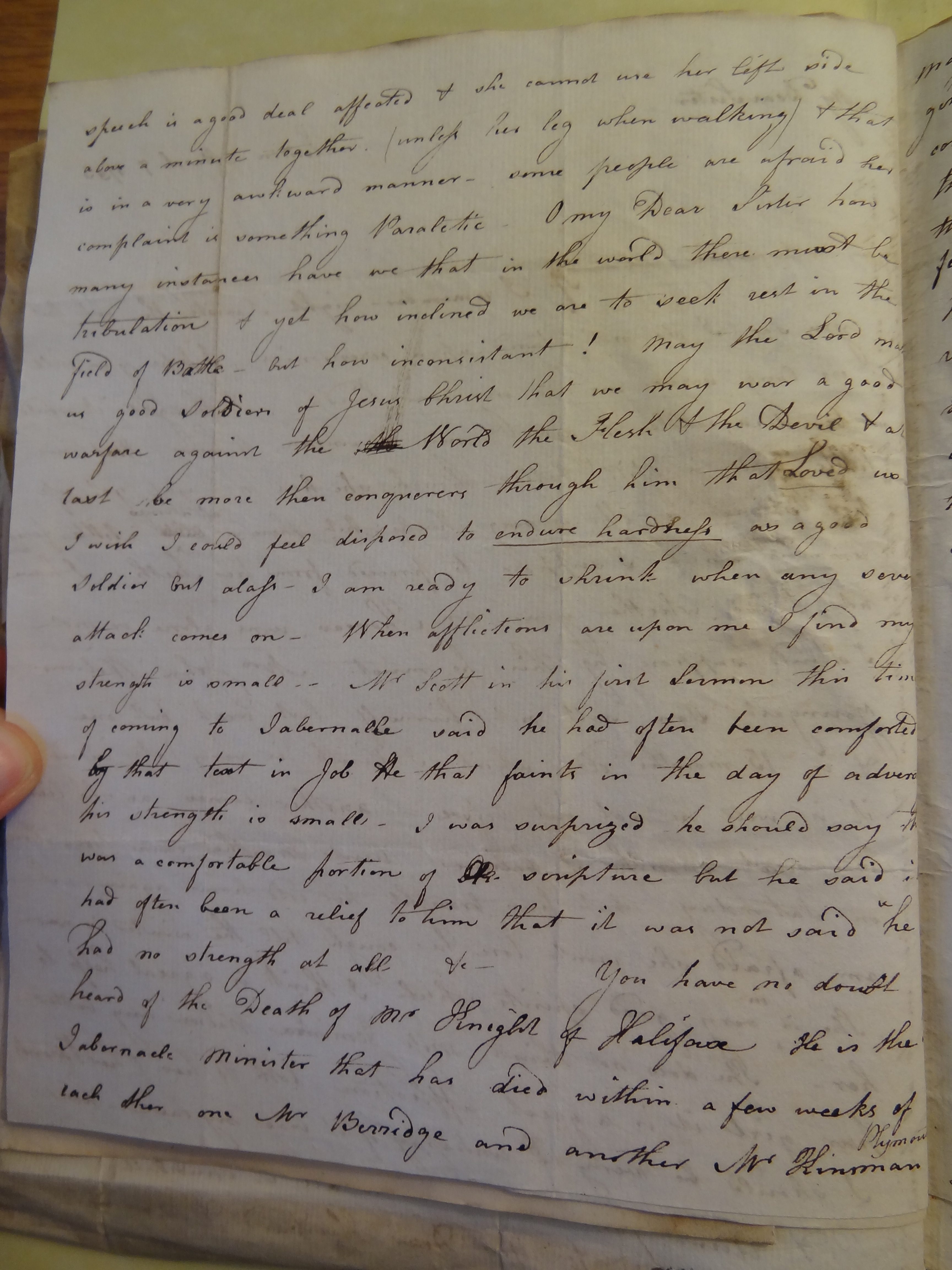 Image #2 of letter: Elizabeth Wilson to Rebekah Bateman, 7 March 1793