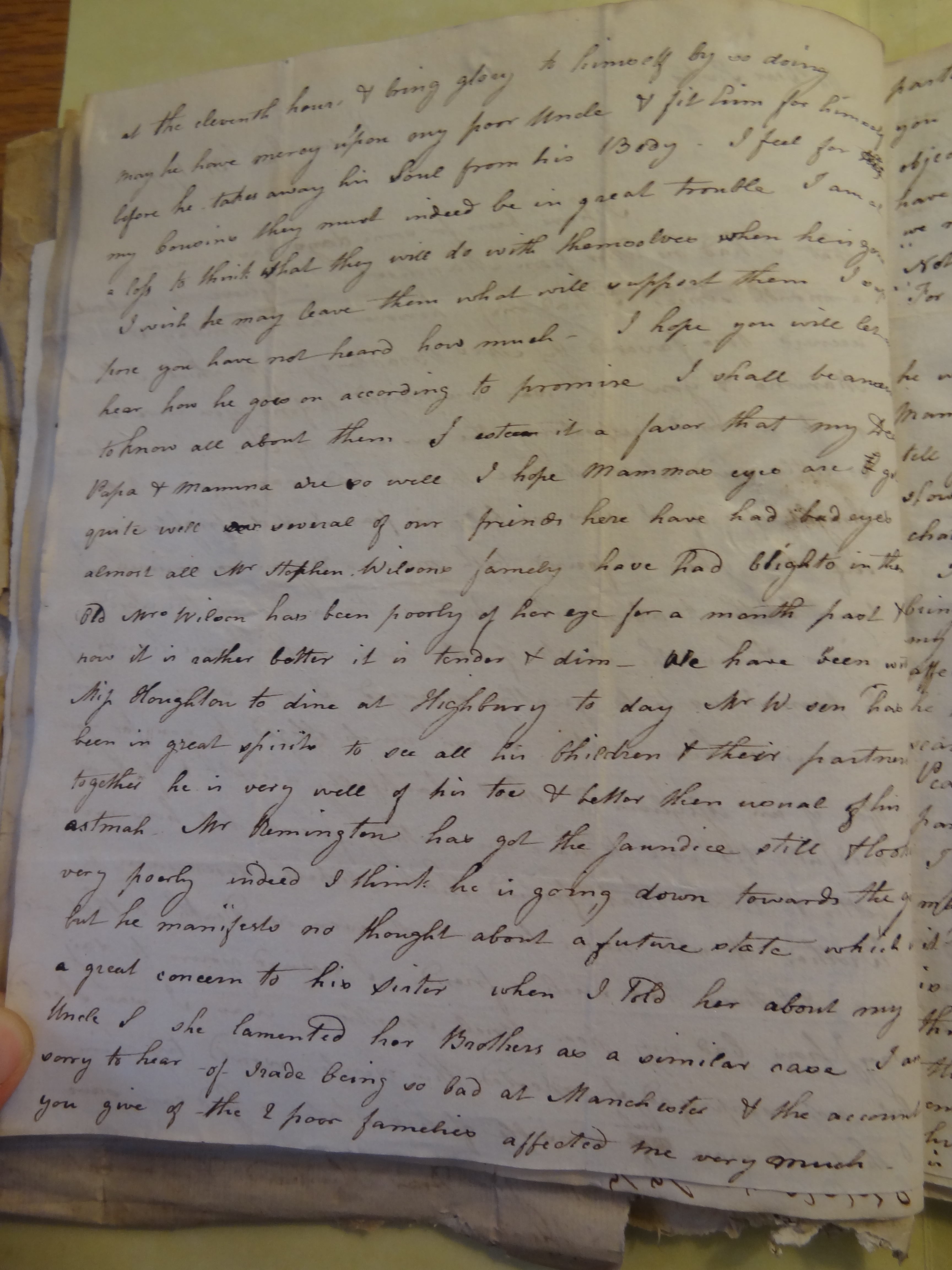 Image #2 of letter: Elizabeth Wilson to Rebekah Bateman, 31 January 1793