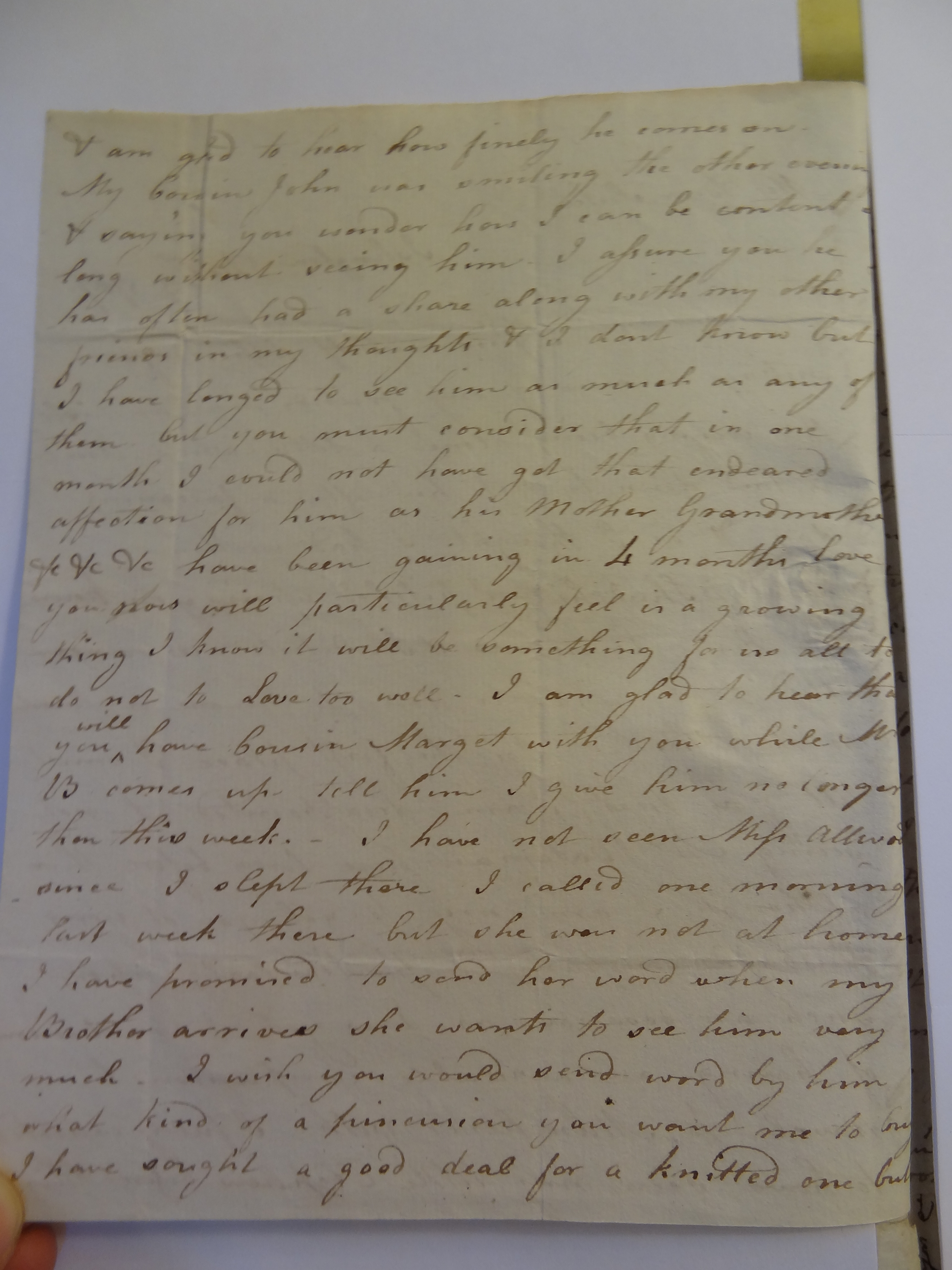 Image #2 of letter: Elizabeth Wilson to Rebekah Bateman, 3 December 1787