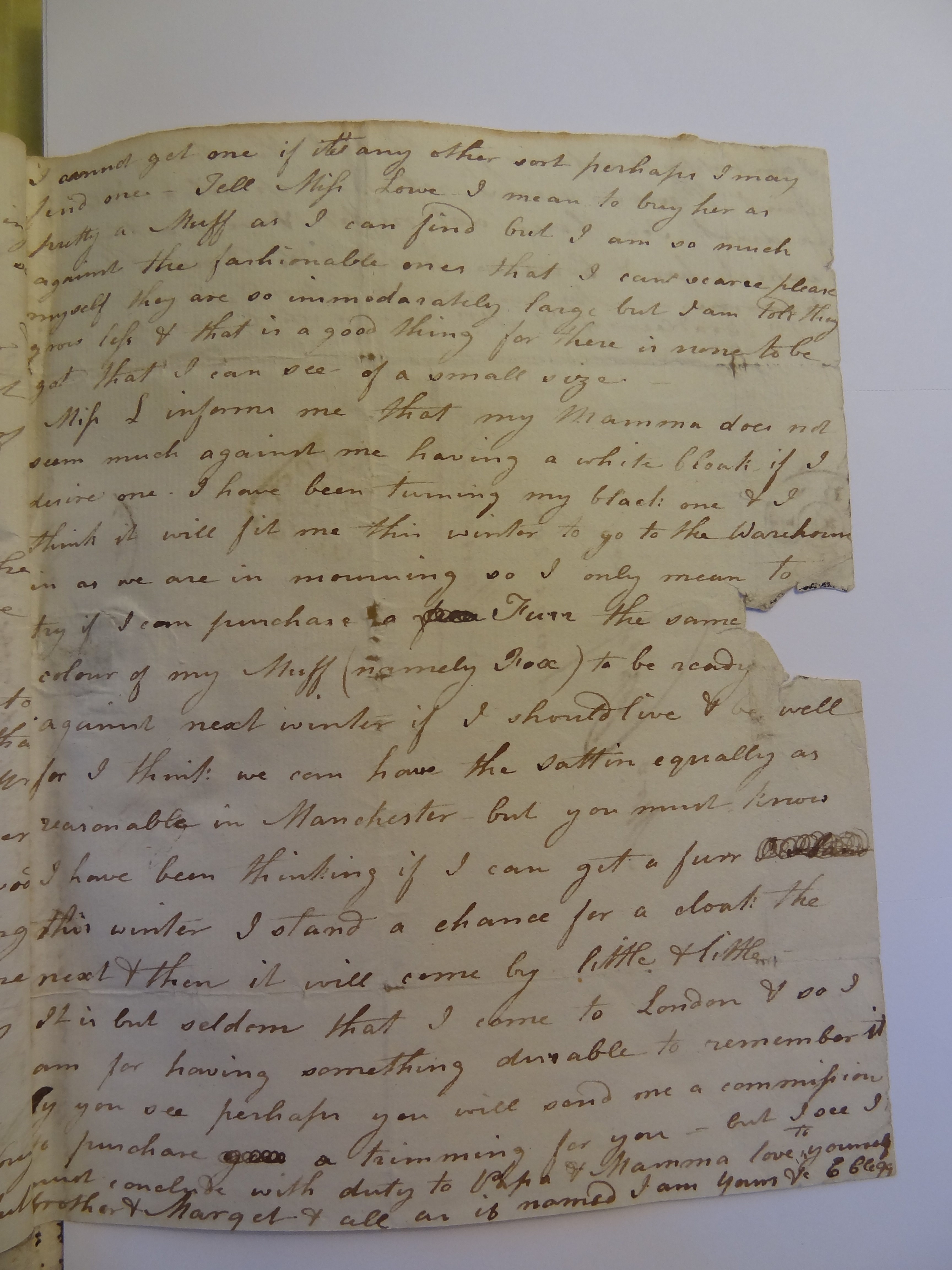 Image #3 of letter: Elizabeth Wilson to Rebekah Bateman, 3 December 1787