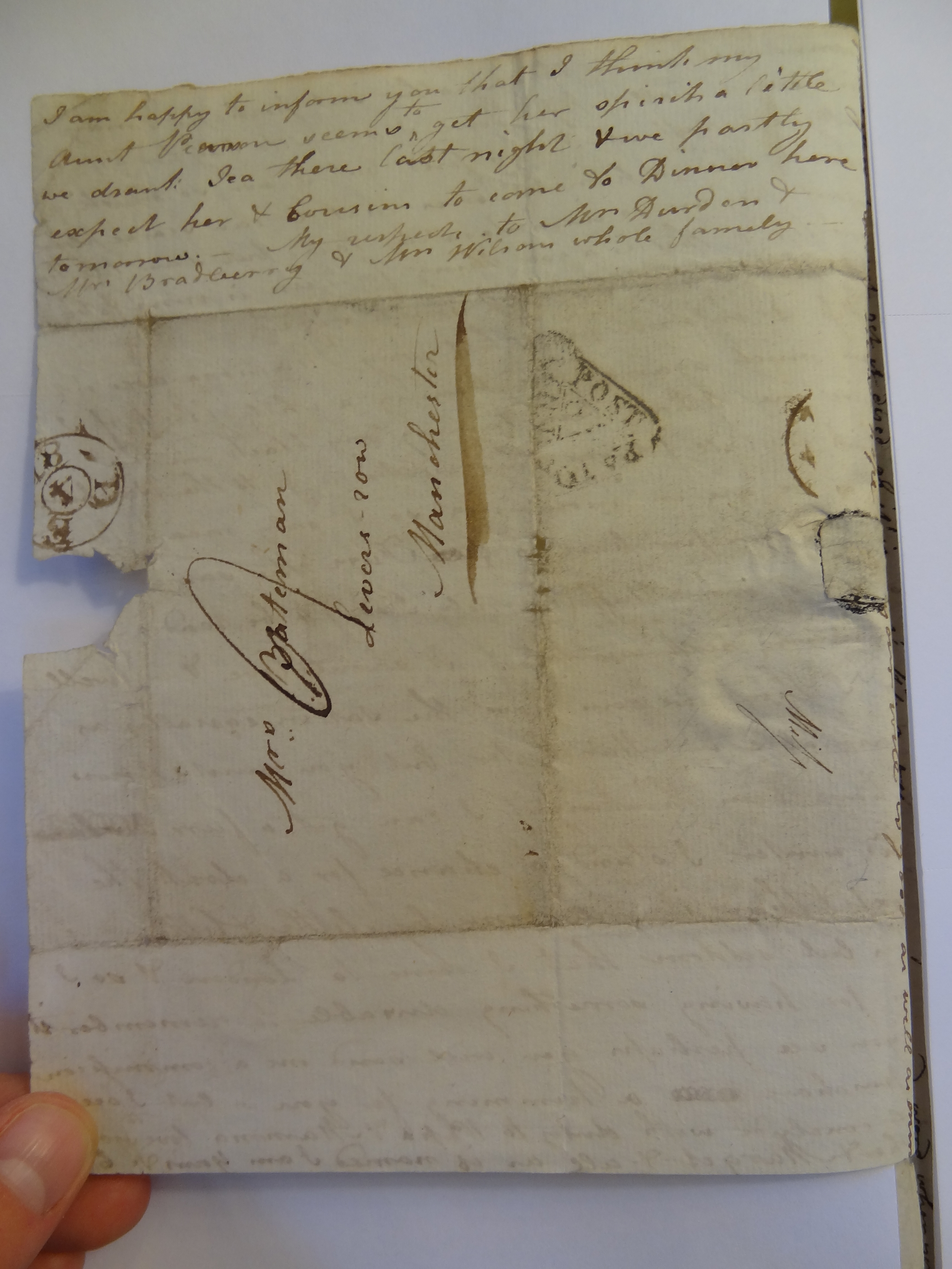 Image #4 of letter: Elizabeth Wilson to Rebekah Bateman, 3 December 1787