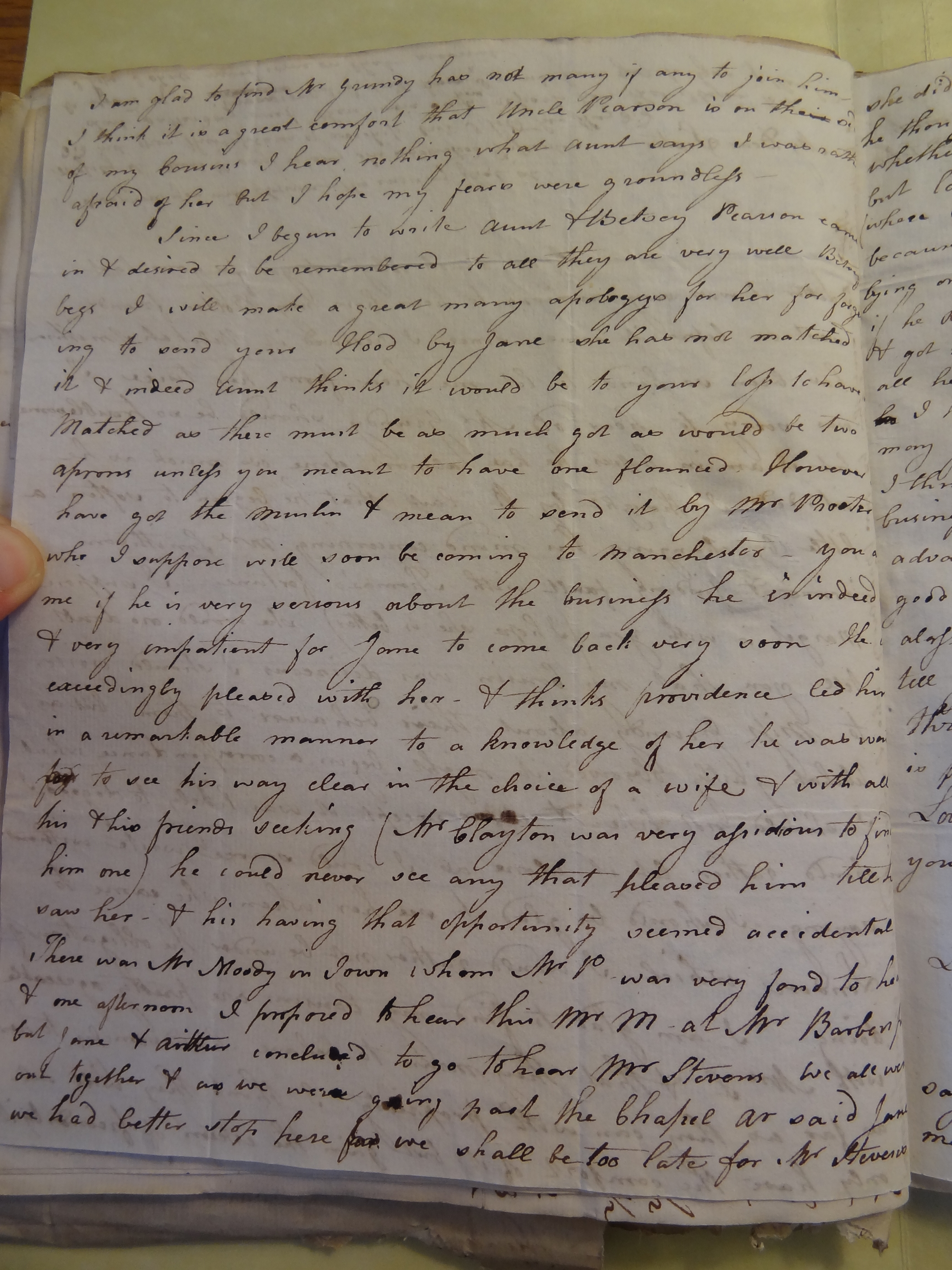 Image #2 of letter: Elizabeth Wilson to Rebekah Bateman, 26 February 1794