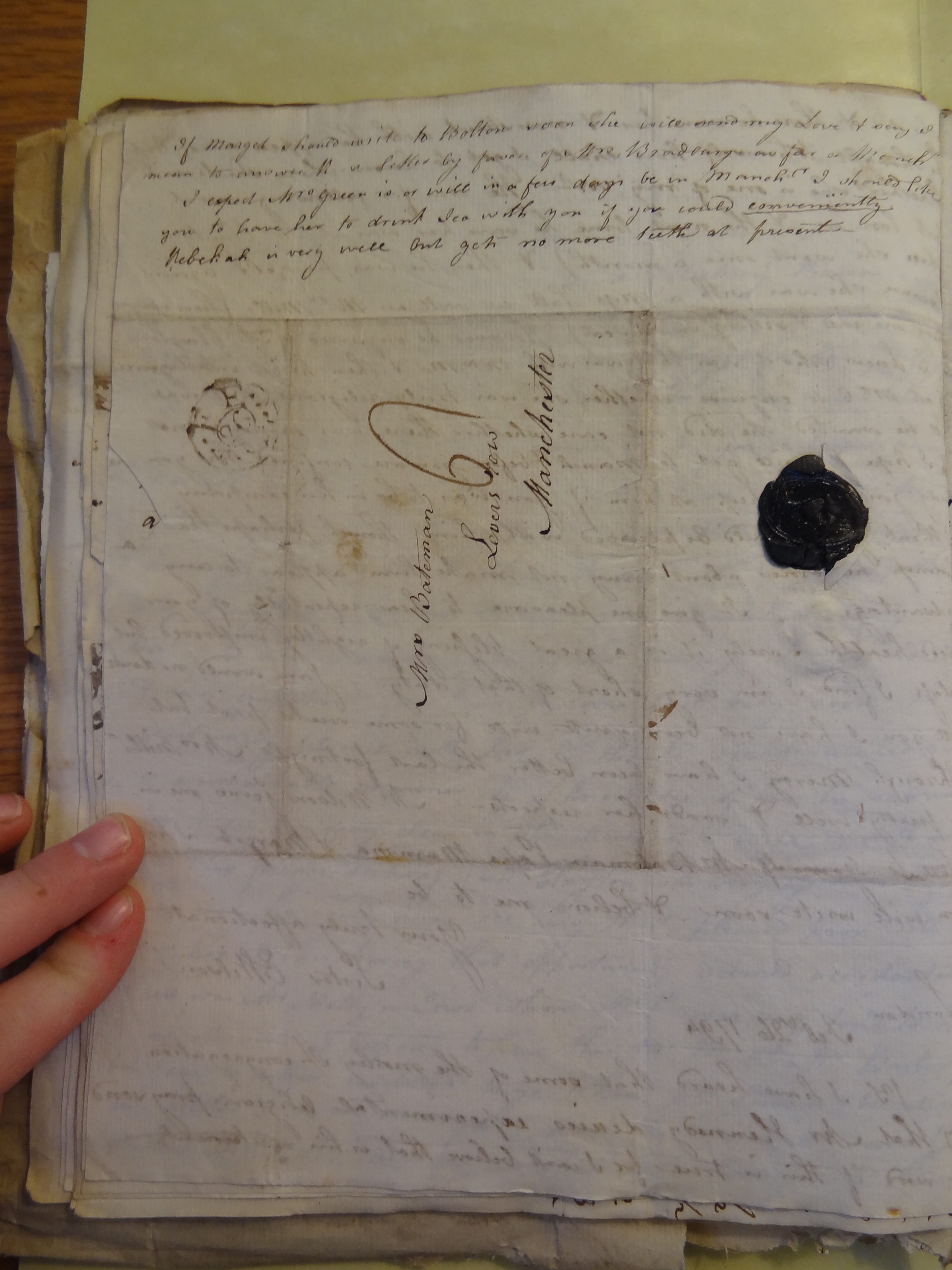 Image #4 of letter: Elizabeth Wilson to Rebekah Bateman, 26 February 1794