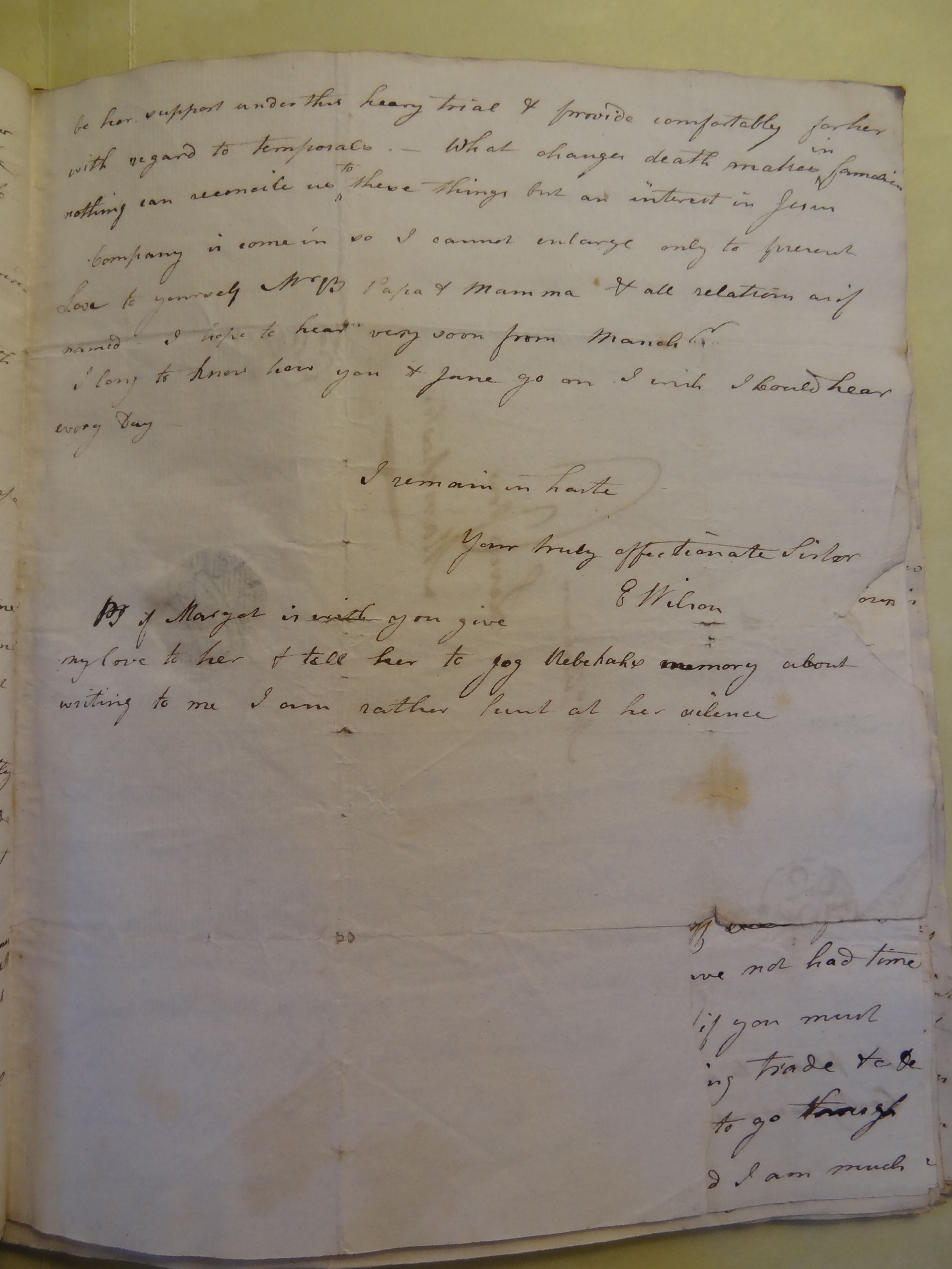 Image #3 of letter: Elizabeth Wilson to Rebekah Bateman, 9 April 1794