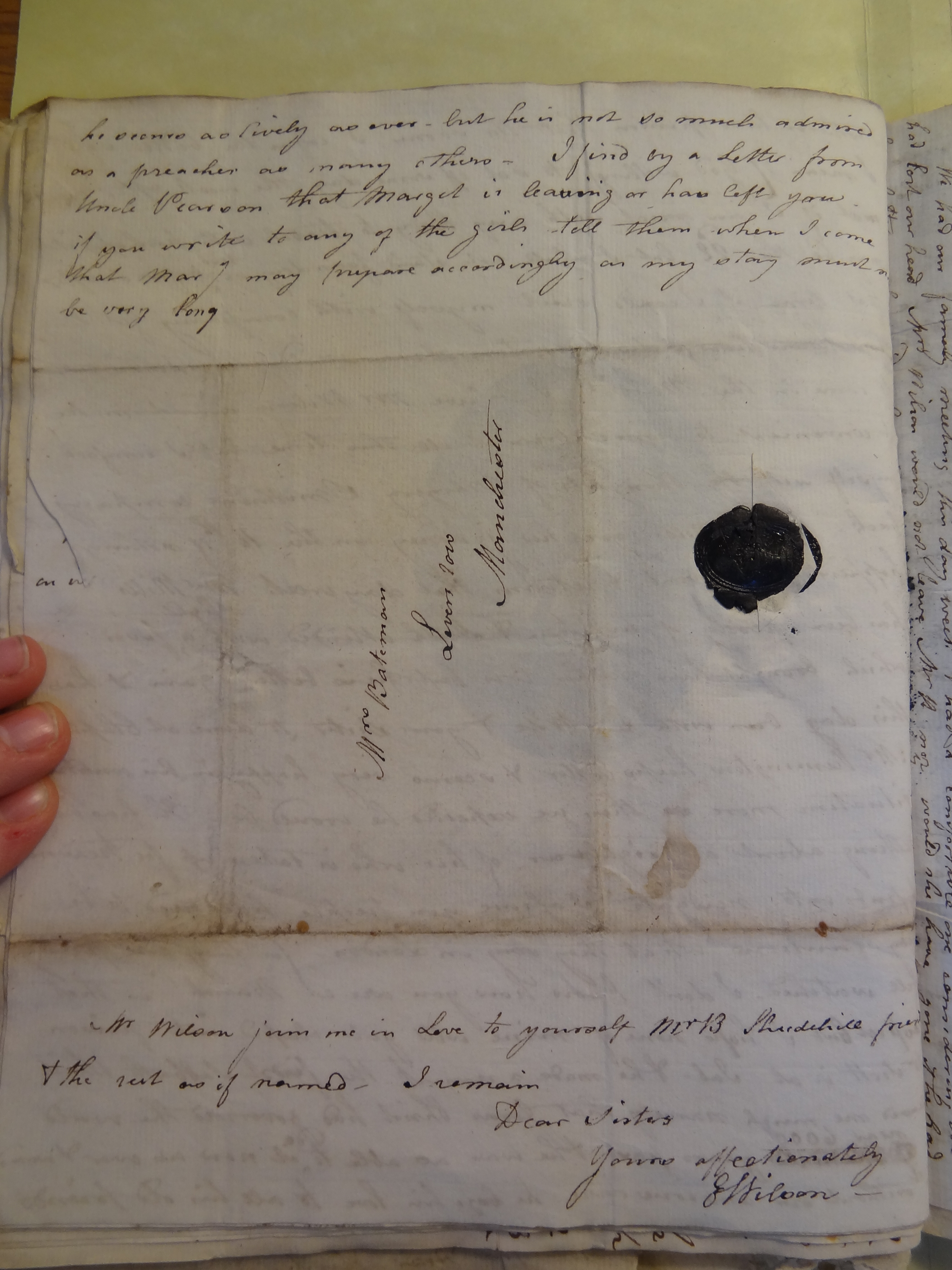 Image #5 of letter: Elizabeth Wilson to Rebekah Bateman, 10 May 1794