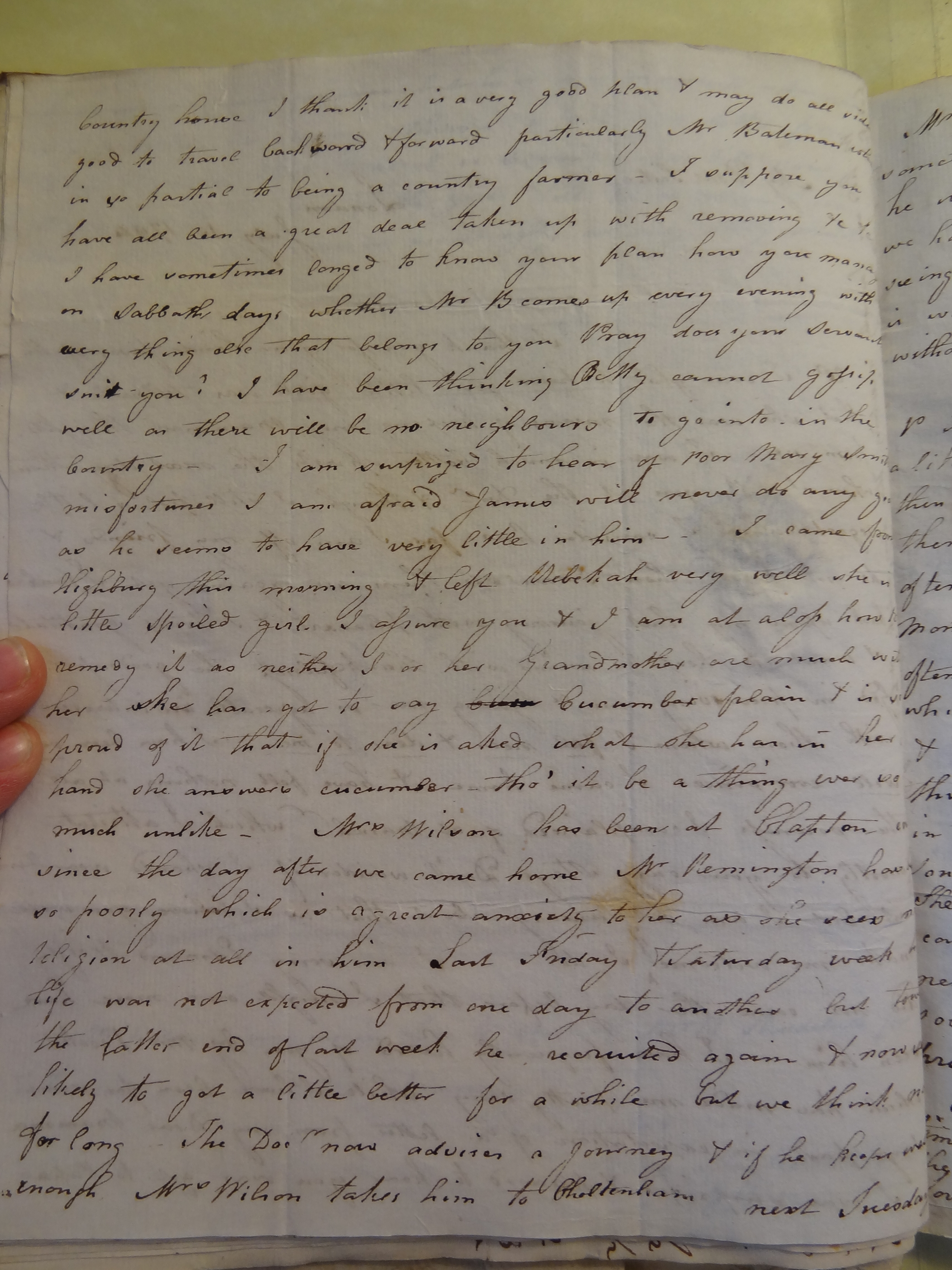 Image #2 of letter: Elizabeth Wilson to Rebekah Bateman, 15 July 1794