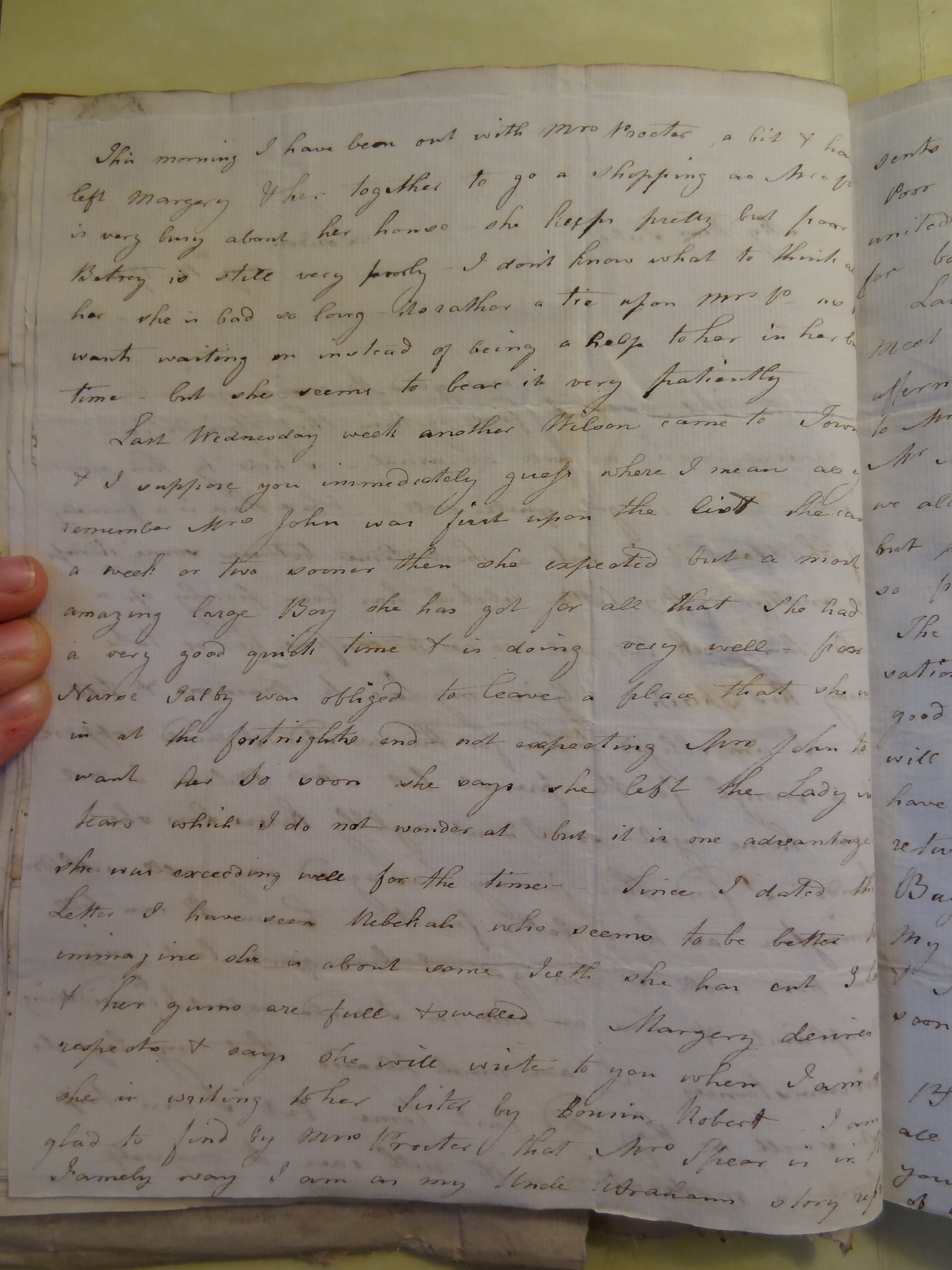 Image #2 of letter: Elizabeth Wilson to Rebekah Bateman, 16 August 1794