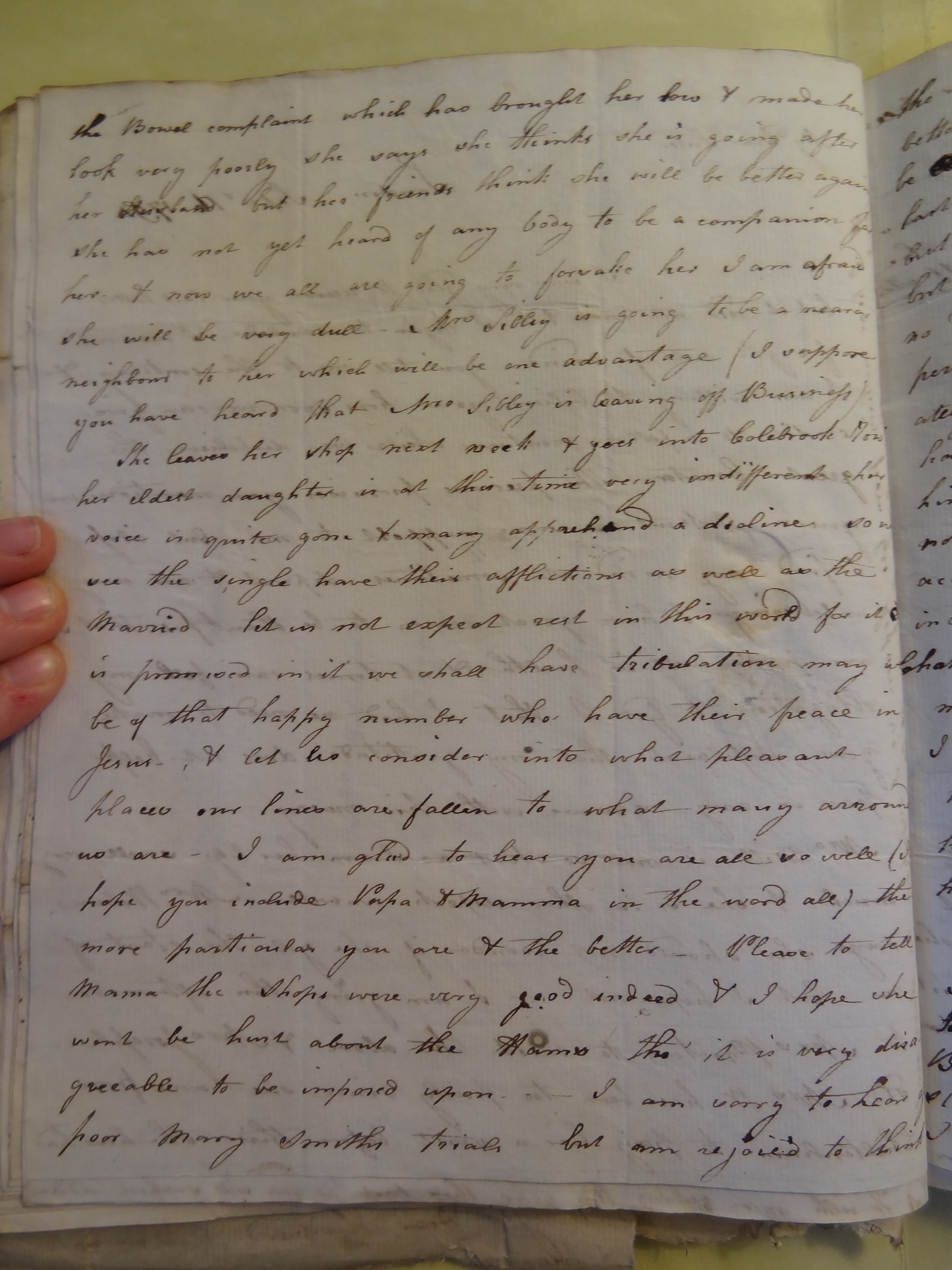 Image #2 of letter: Elizabeth Wilson to Rebekah Bateman, 16 September 1796