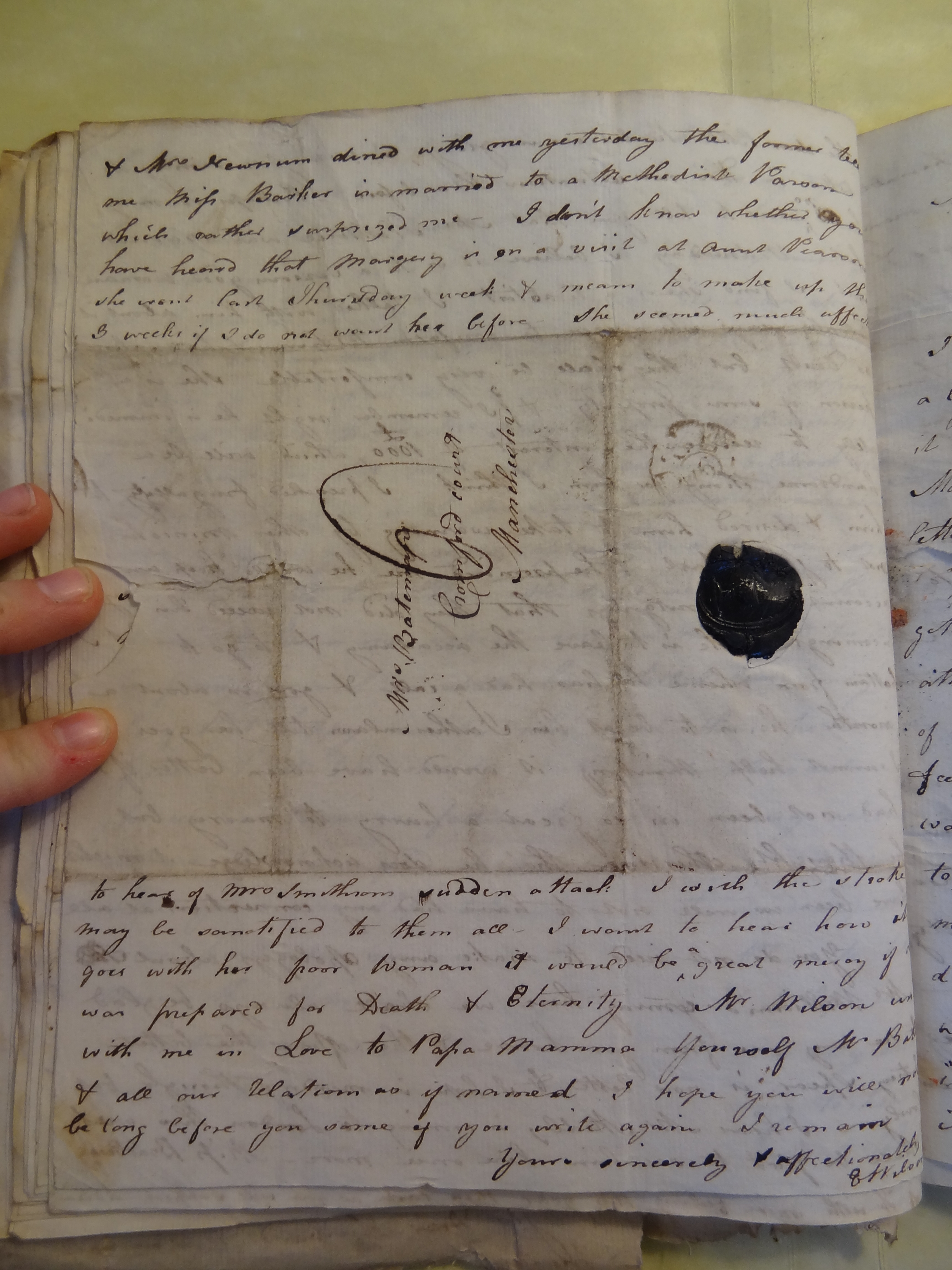 Image #4 of letter: Elizabeth Wilson to Rebekah Bateman, 16 September 1796