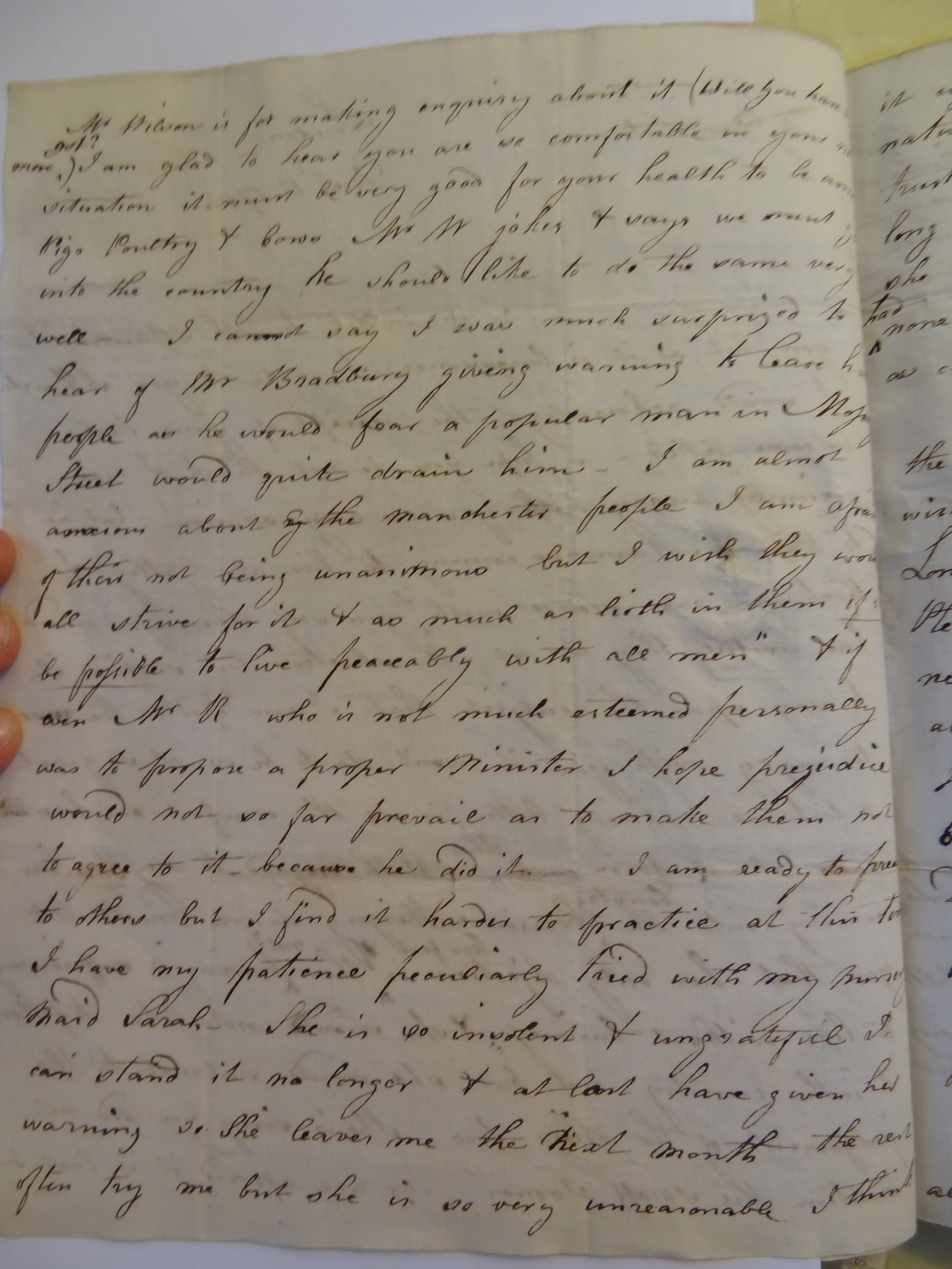Image #2 of letter: Elizabeth Wilson to Rebekah Bateman, 12 December 1794